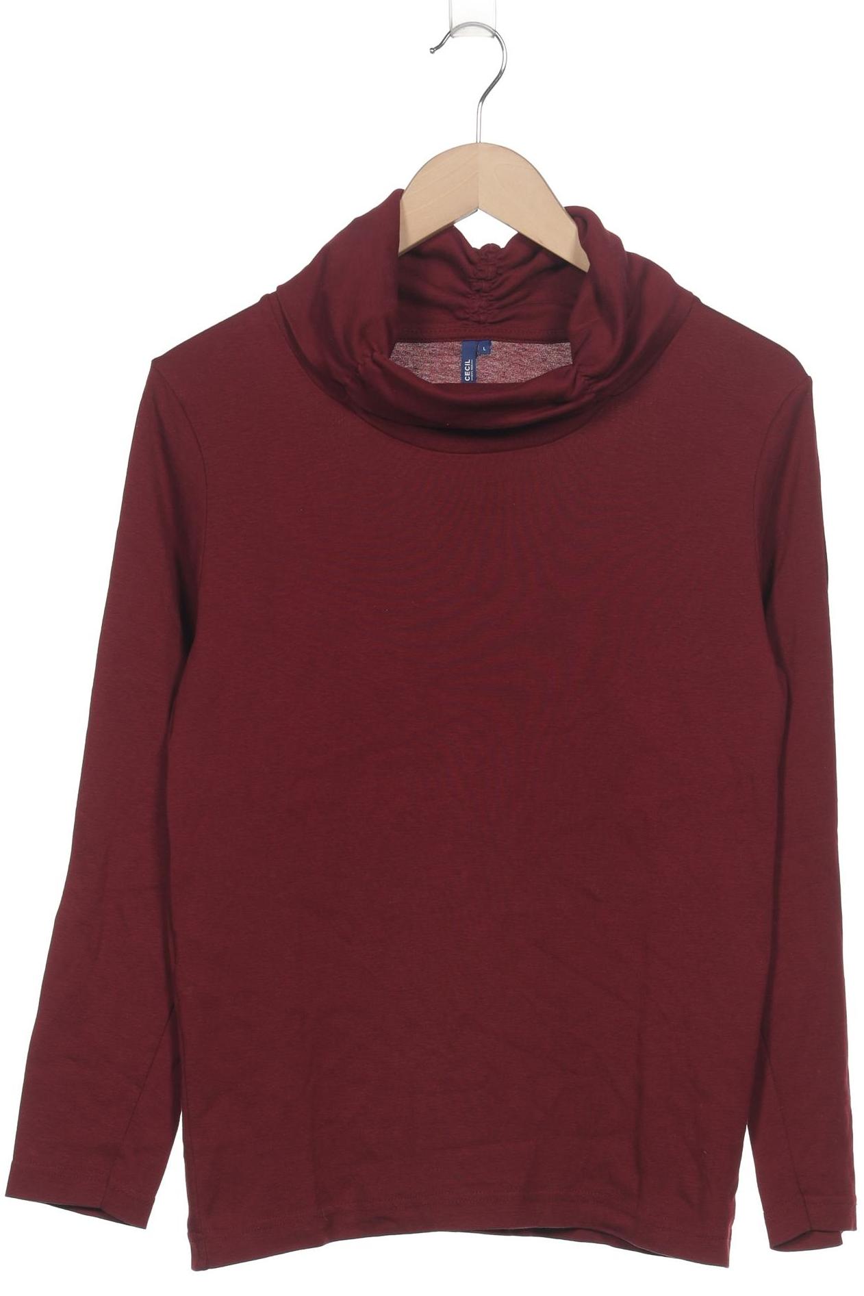 

Cecil Damen Langarmshirt, bordeaux, Gr. 42
