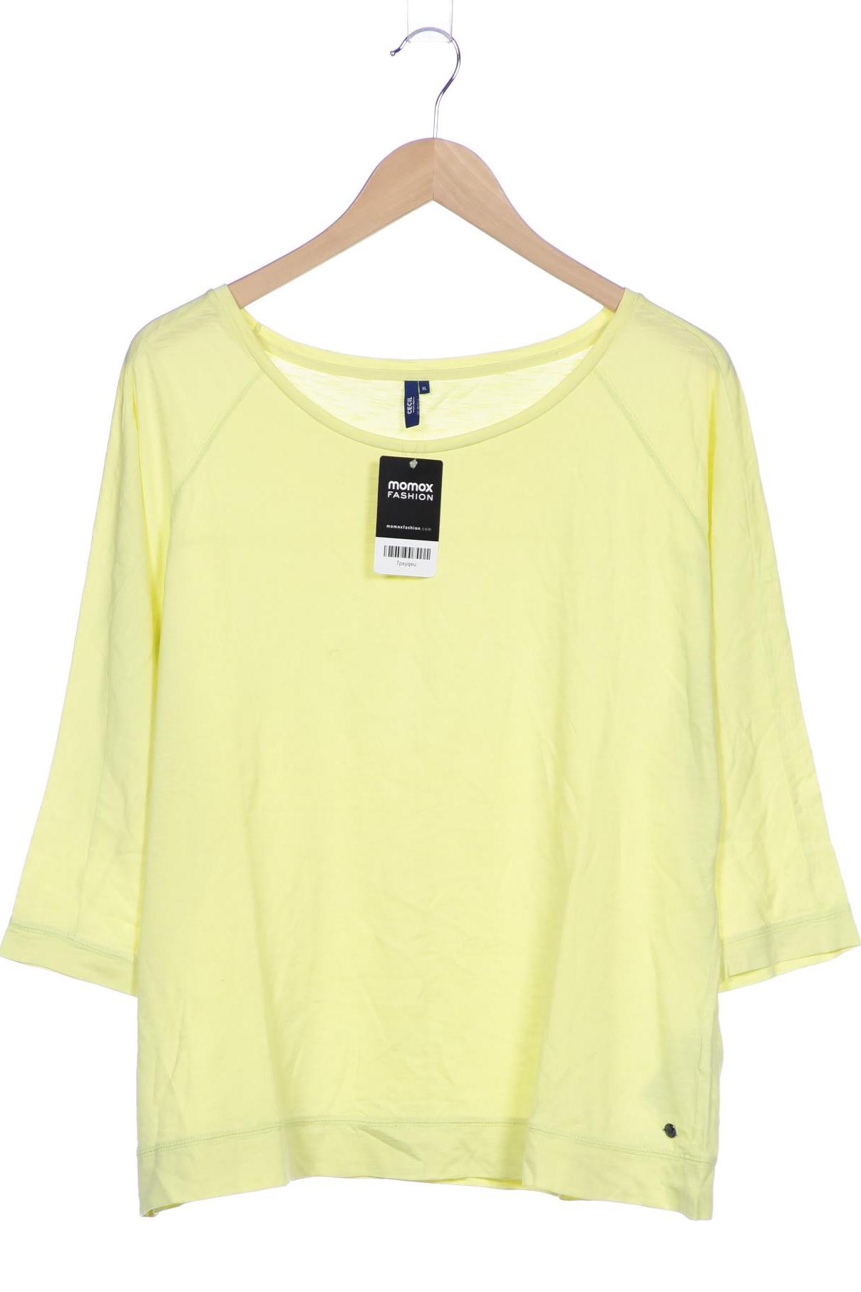 

Cecil Damen Langarmshirt, gelb, Gr. 44