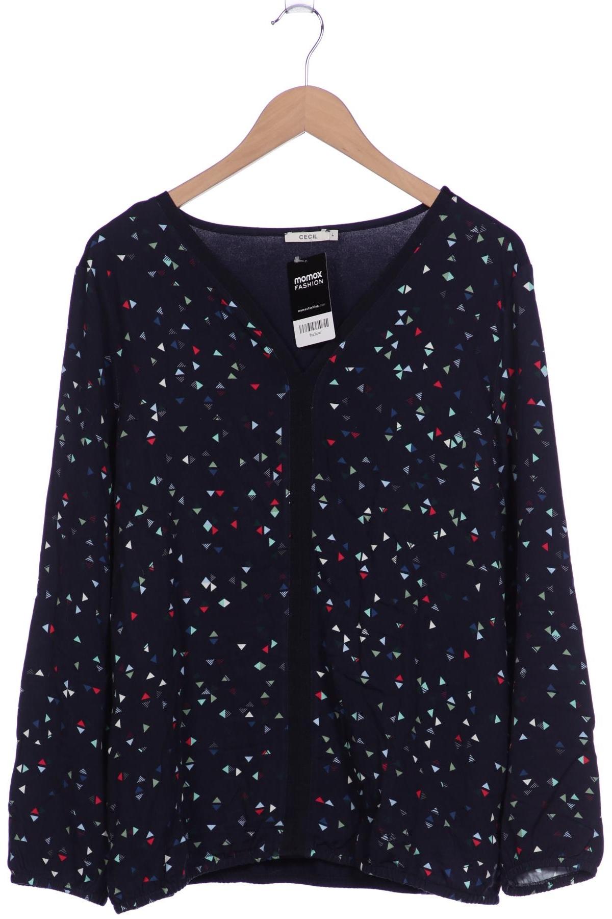 

Cecil Damen Langarmshirt, marineblau, Gr. 42