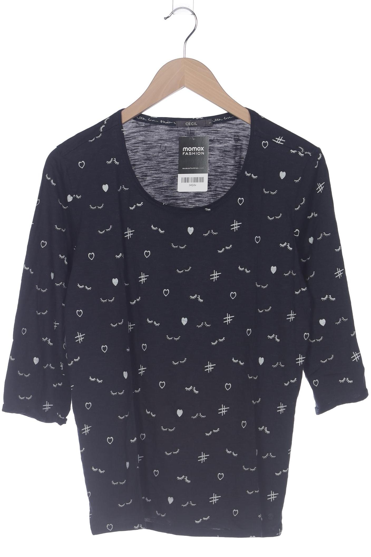

Cecil Damen Langarmshirt, marineblau, Gr. 42