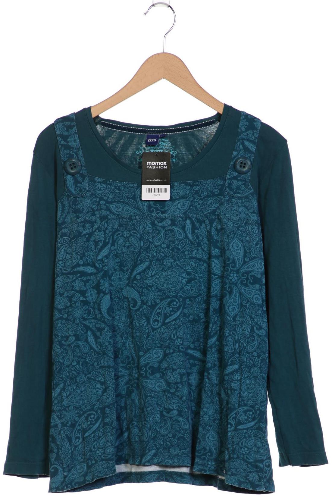 

Cecil Damen Langarmshirt, türkis, Gr. 38