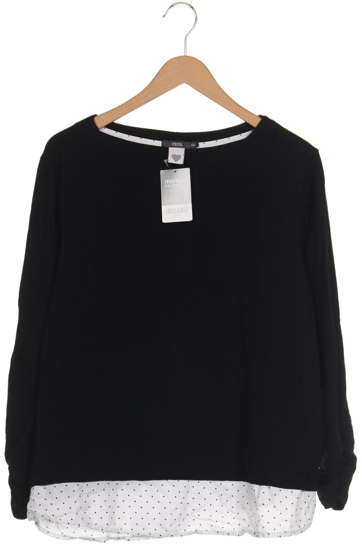 

Cecil Damen Langarmshirt, schwarz, Gr. 46
