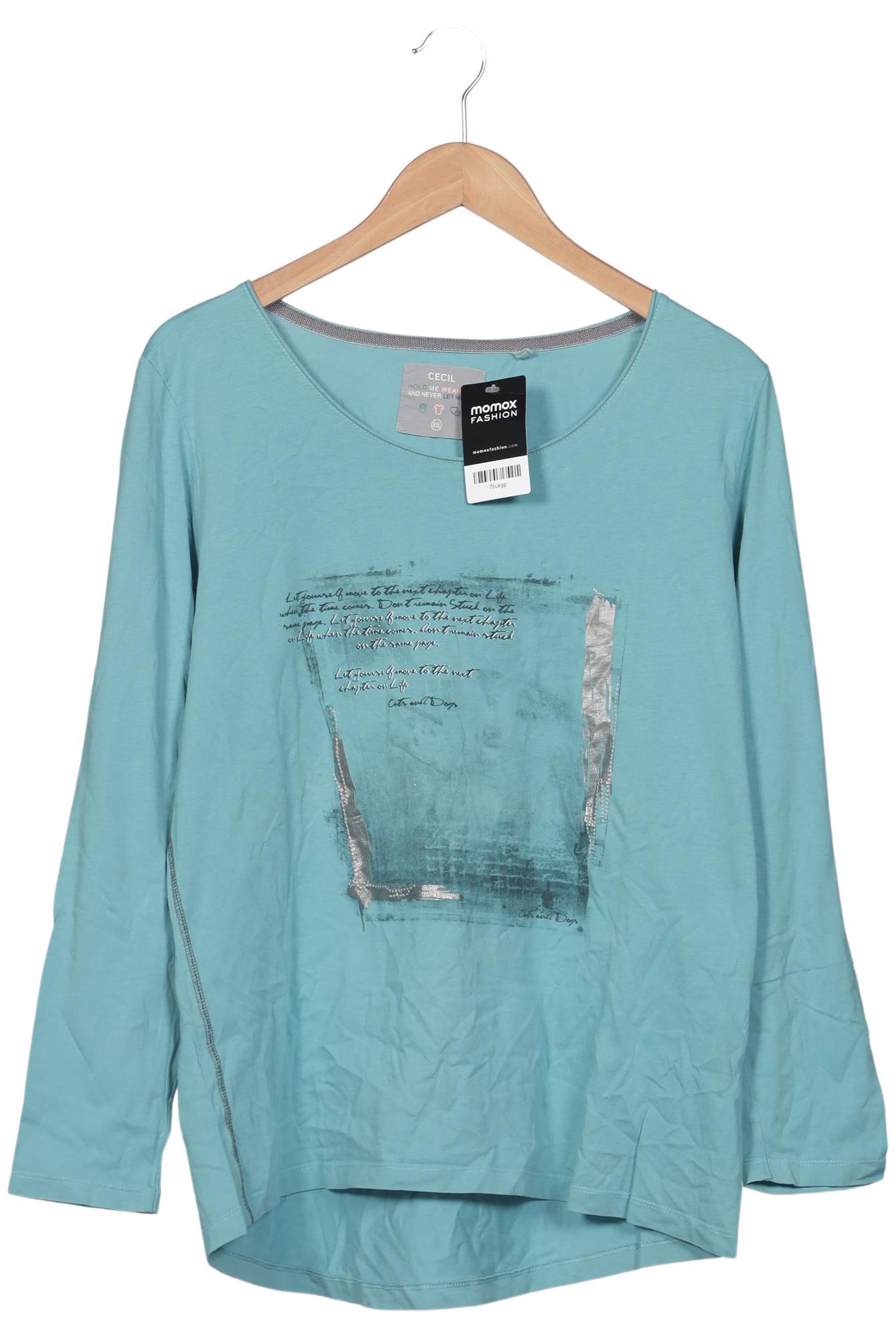 

Cecil Damen Langarmshirt, türkis, Gr. 46