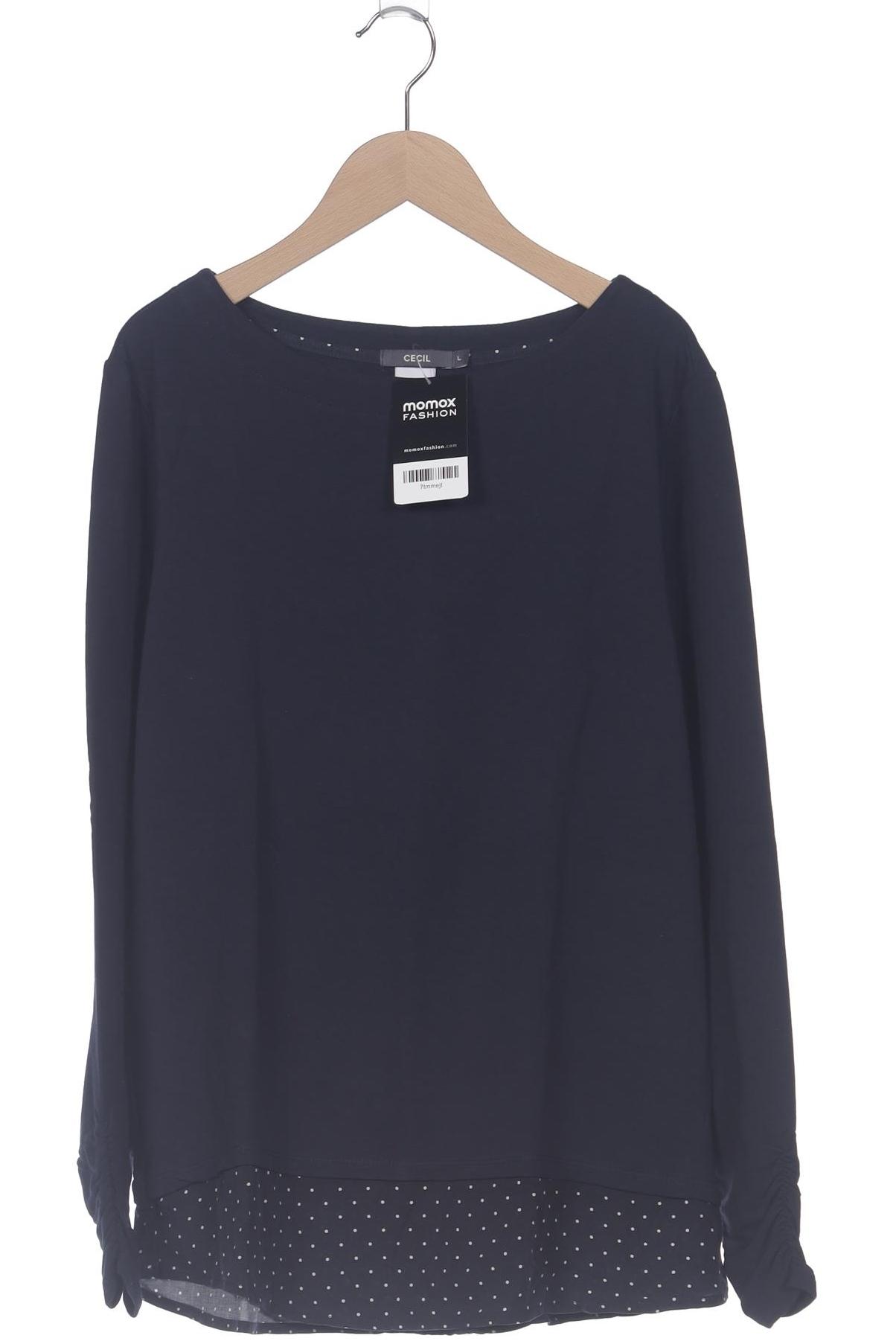 

Cecil Damen Langarmshirt, marineblau, Gr. 42