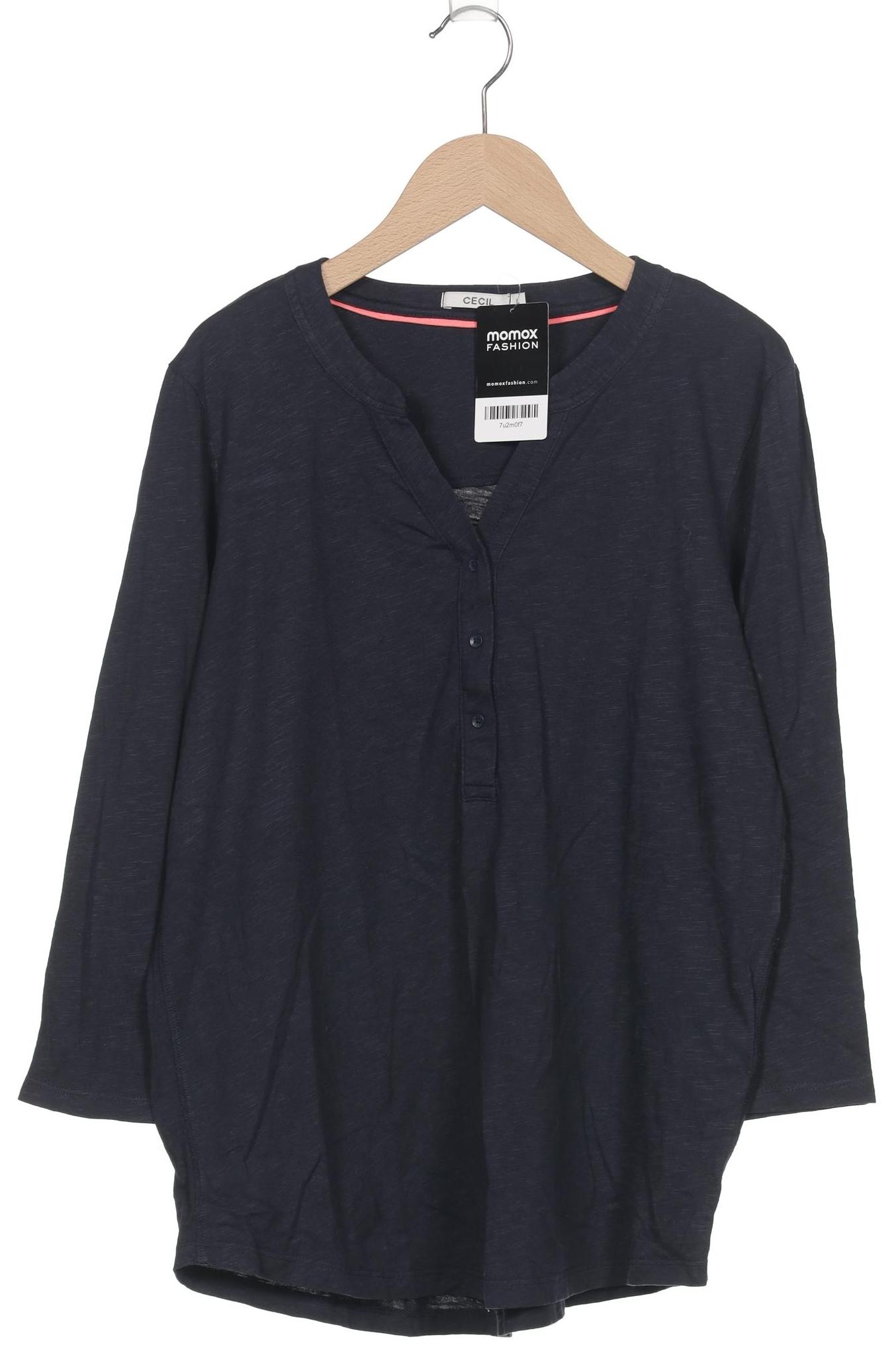 

Cecil Damen Langarmshirt, marineblau, Gr. 42