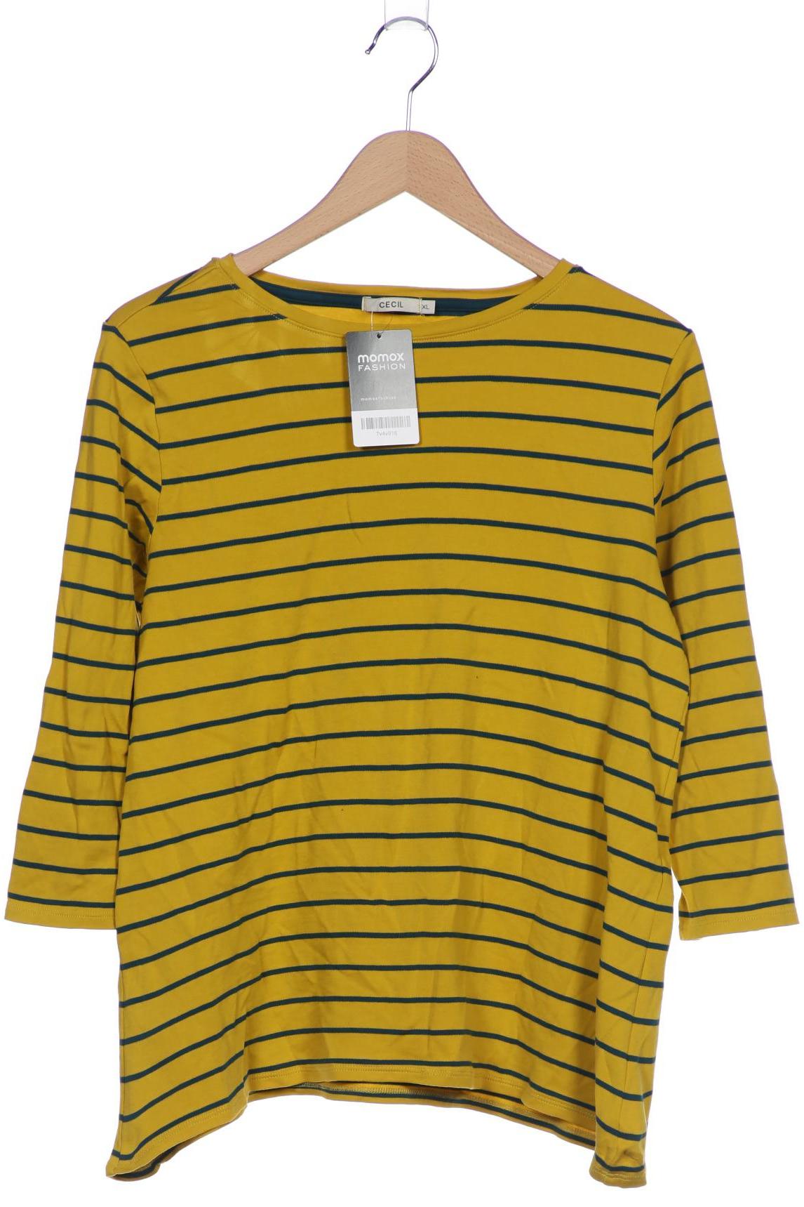 

Cecil Damen Langarmshirt, gelb, Gr. 44