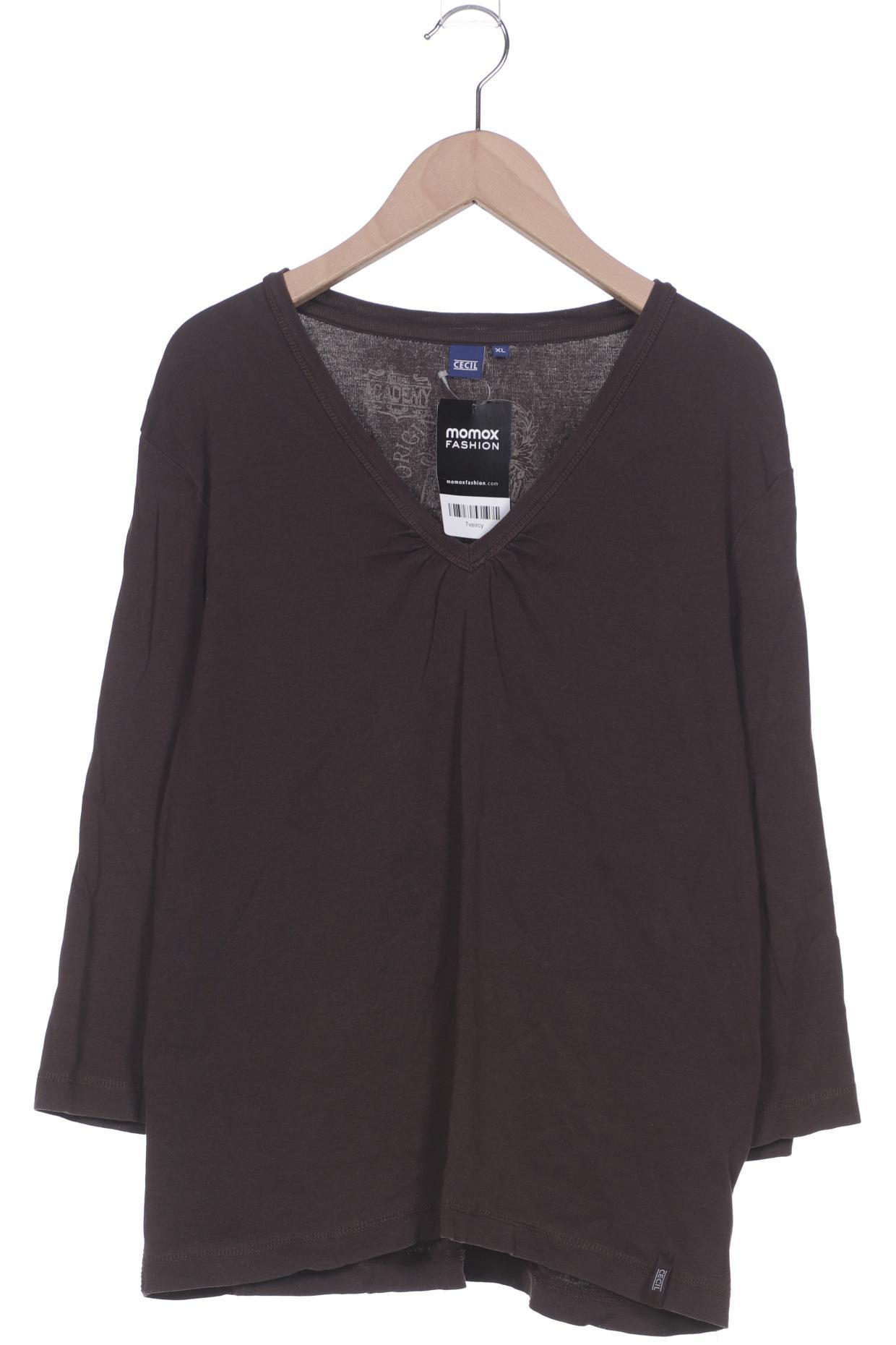 

Cecil Damen Langarmshirt, braun, Gr. 44