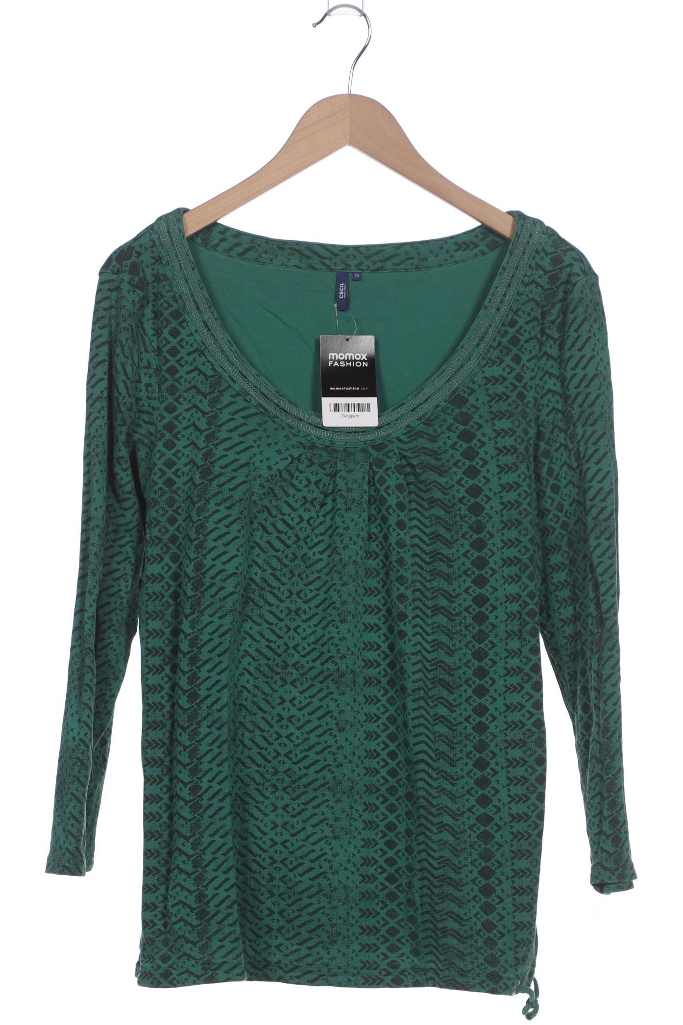 

Cecil Damen Langarmshirt, grün, Gr. 46