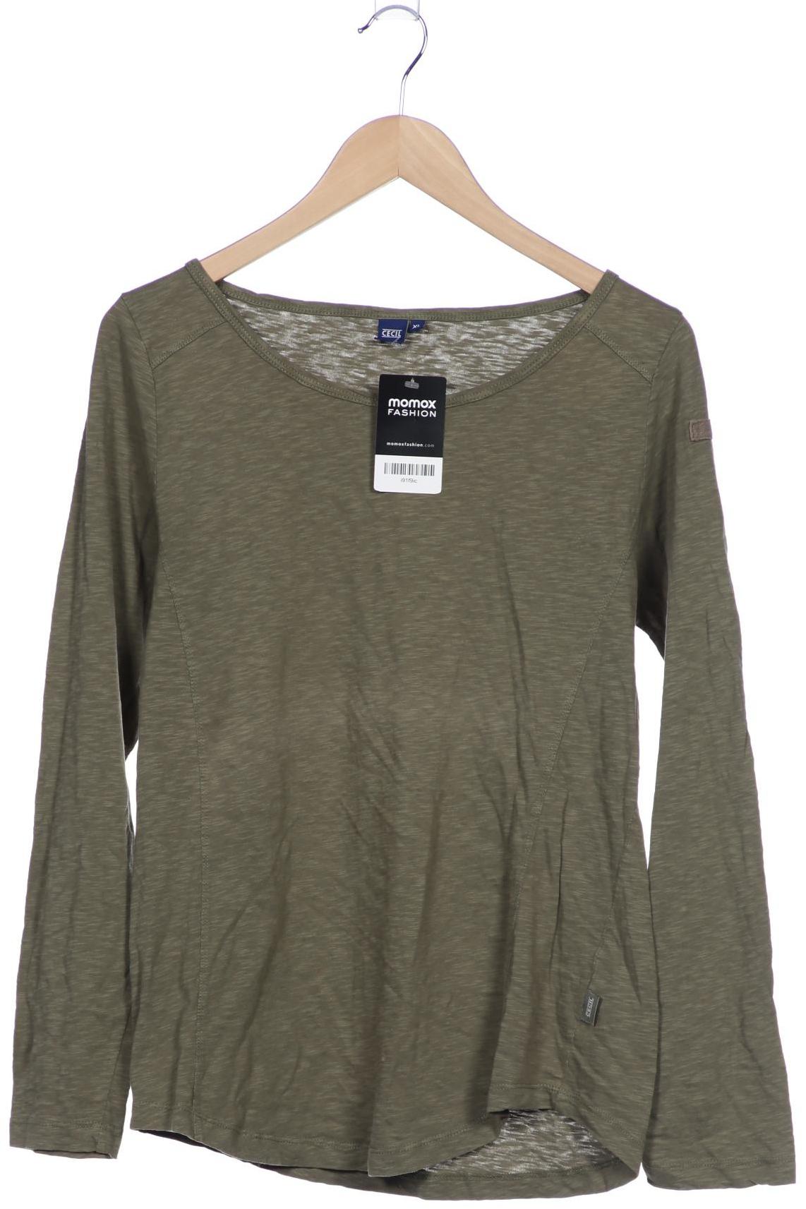 

Cecil Damen Langarmshirt, grün, Gr. 44