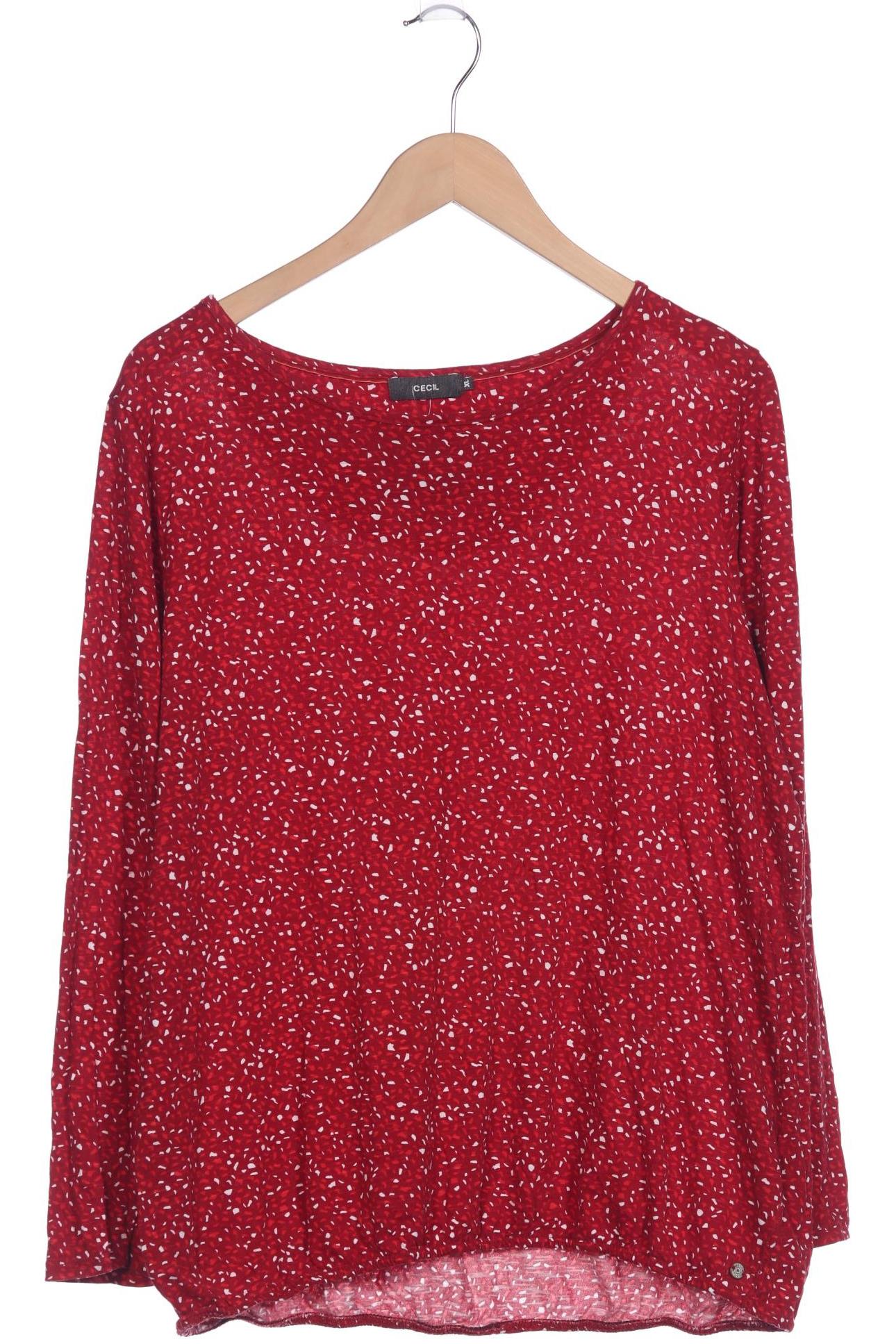 

Cecil Damen Langarmshirt, rot, Gr. 44