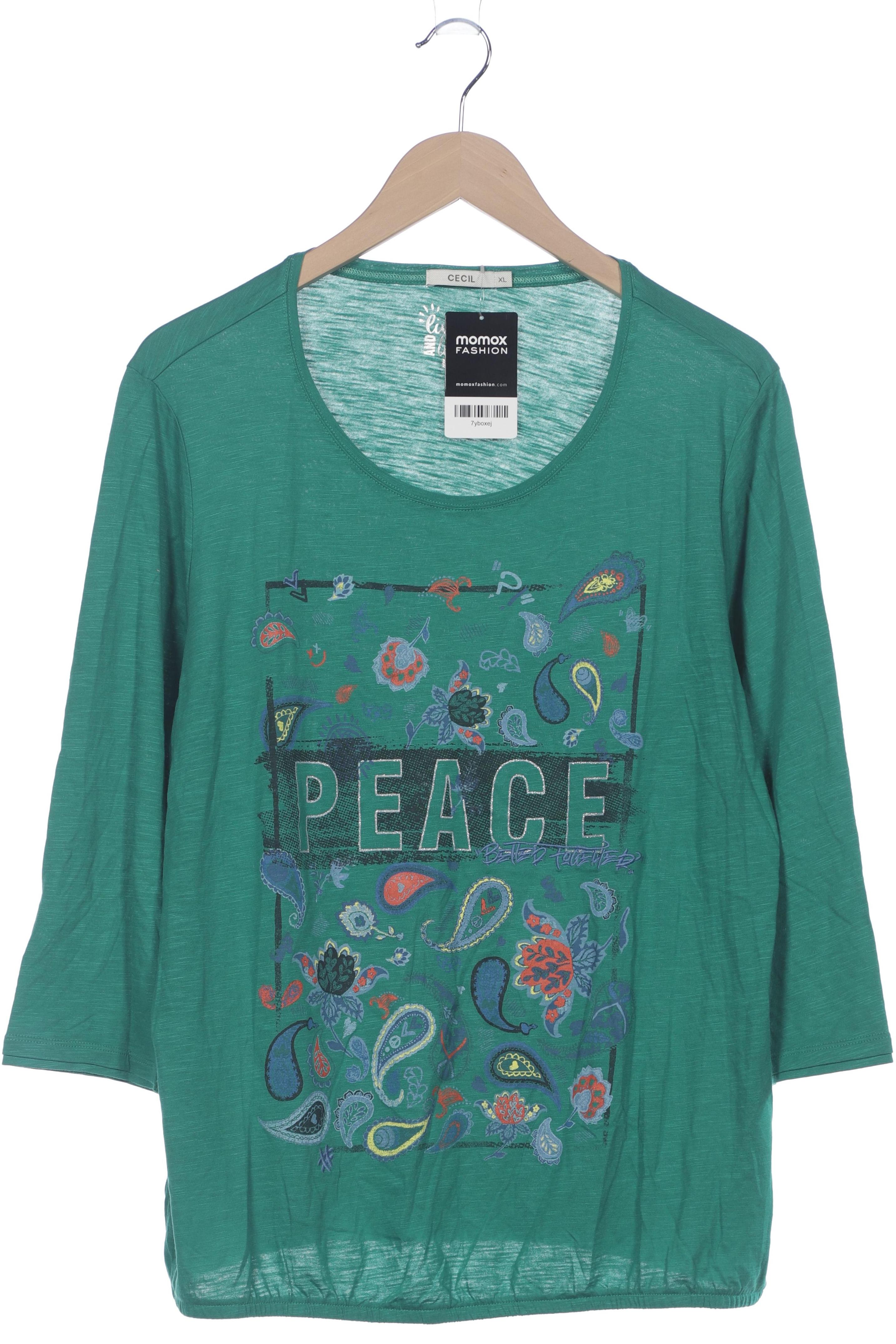 

Cecil Damen Langarmshirt, grün, Gr. 44