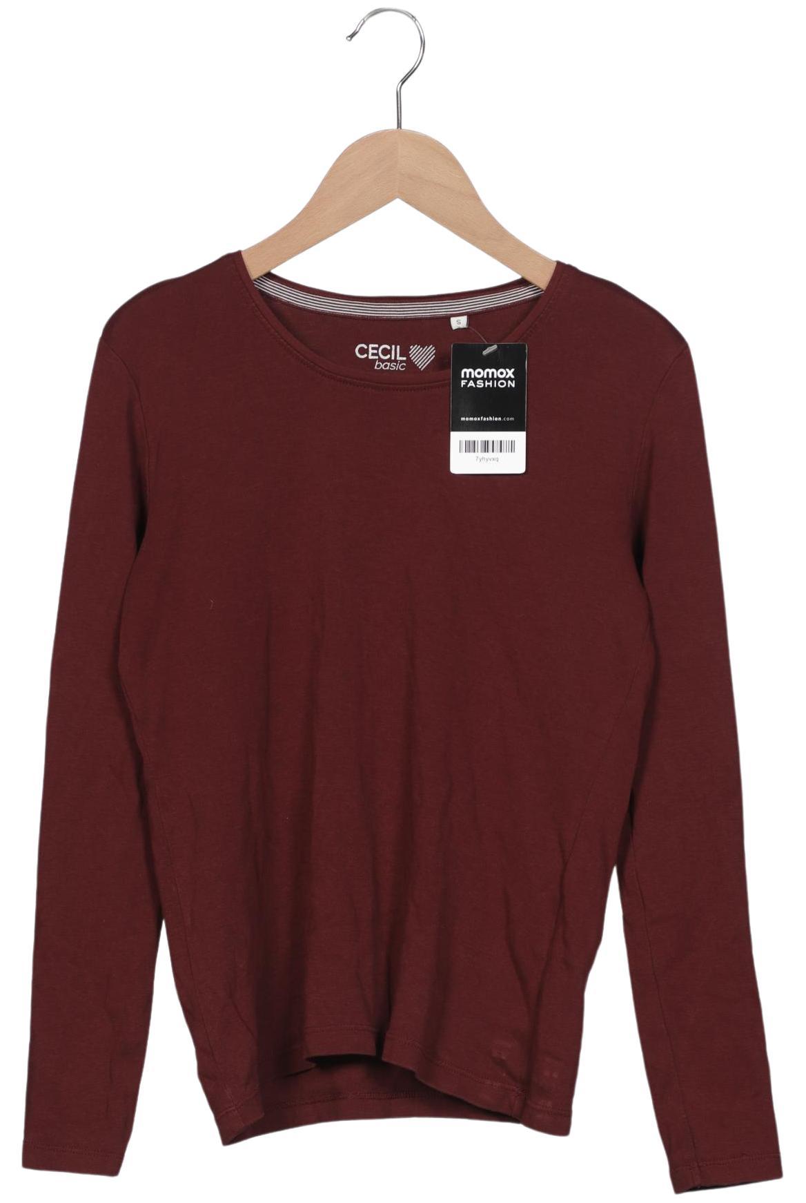 

Cecil Damen Langarmshirt, bordeaux, Gr. 36