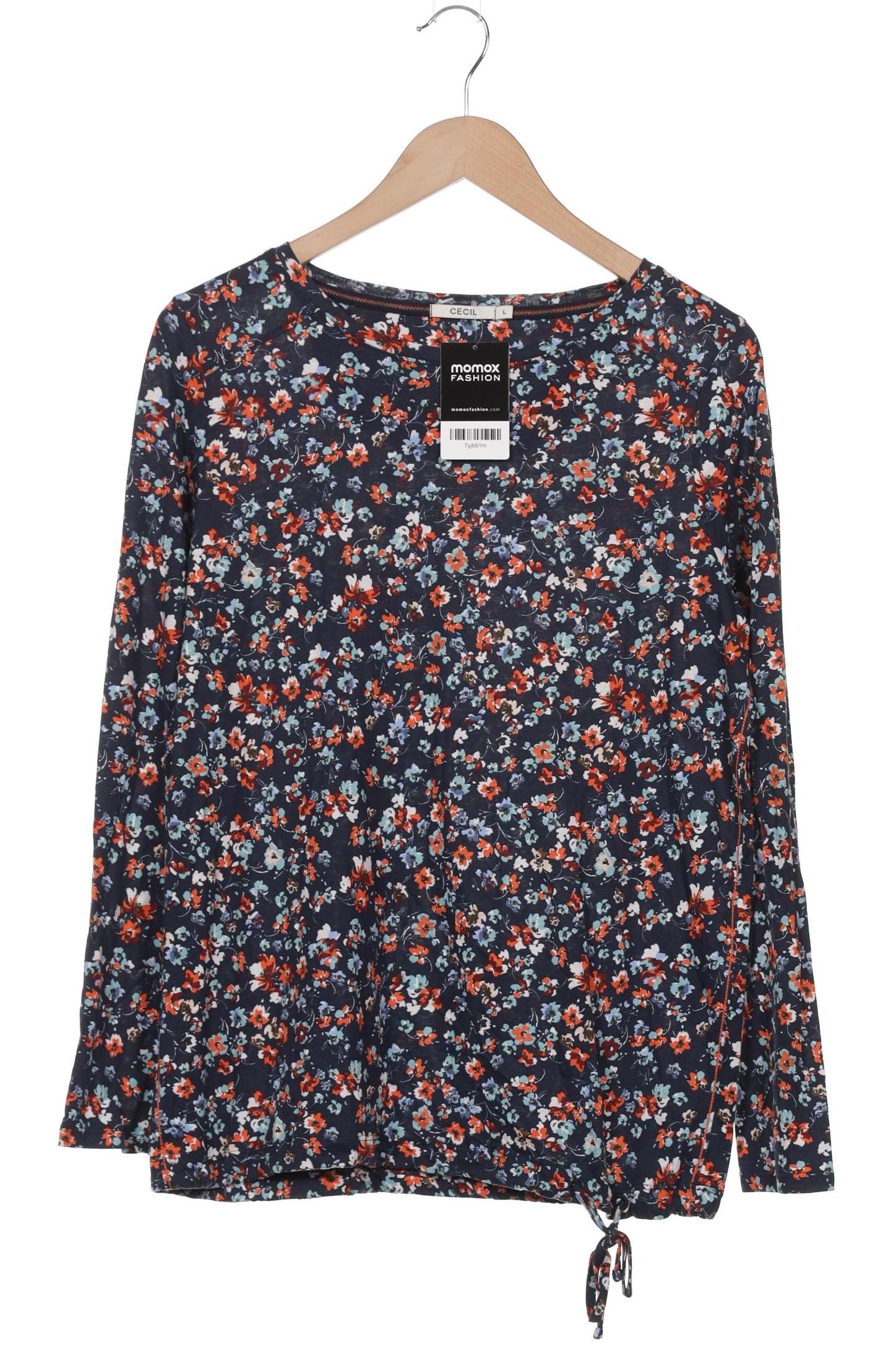 

Cecil Damen Langarmshirt, marineblau, Gr. 42