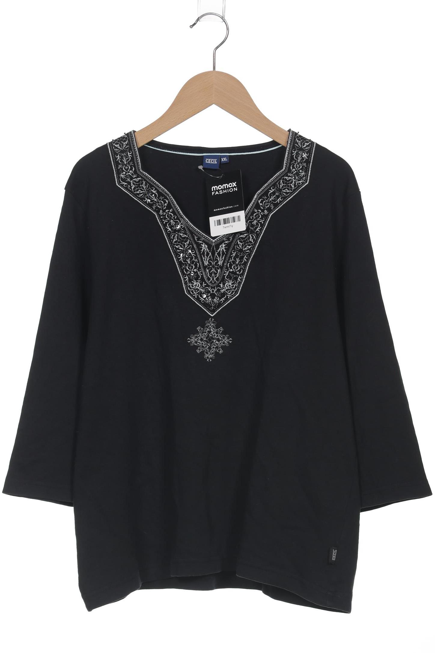 

Cecil Damen Langarmshirt, schwarz, Gr. 46