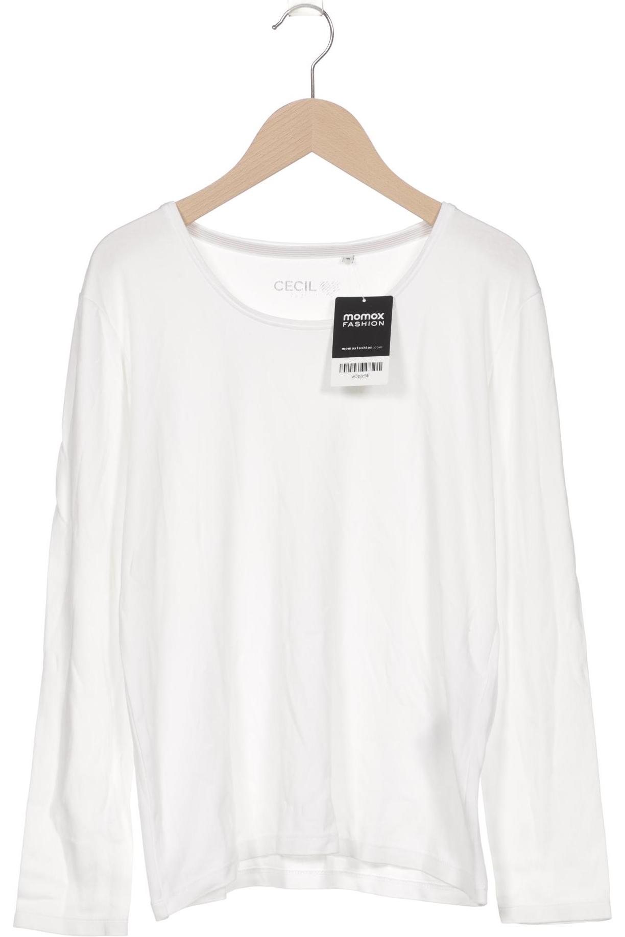 

Cecil Damen Langarmshirt, weiß, Gr. 38