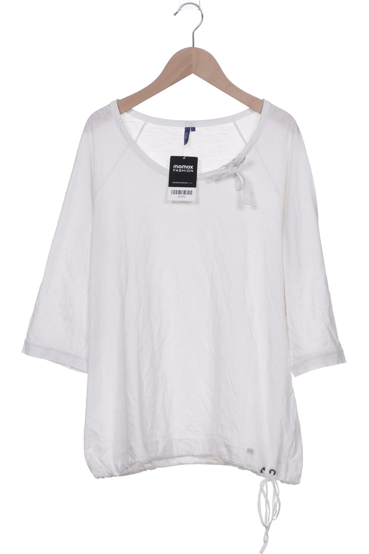 

Cecil Damen Langarmshirt, weiß, Gr. 42
