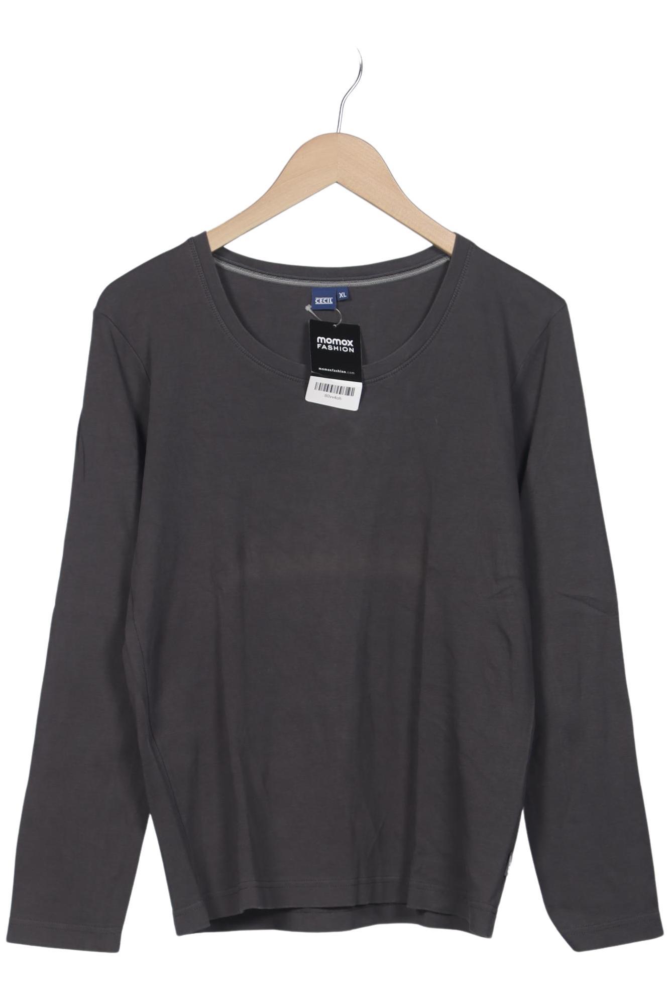 

Cecil Damen Langarmshirt, grau, Gr. 44