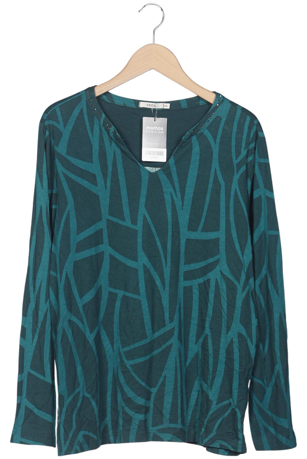 

Cecil Damen Langarmshirt, grün, Gr. 46