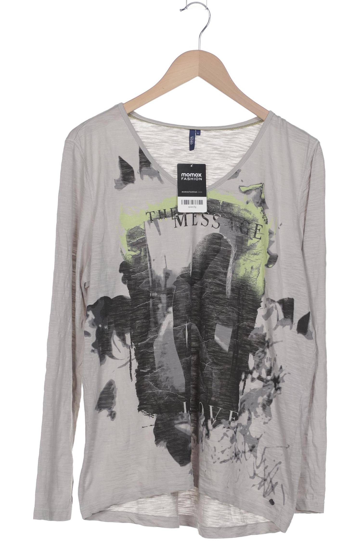 

Cecil Damen Langarmshirt, grau, Gr. 44