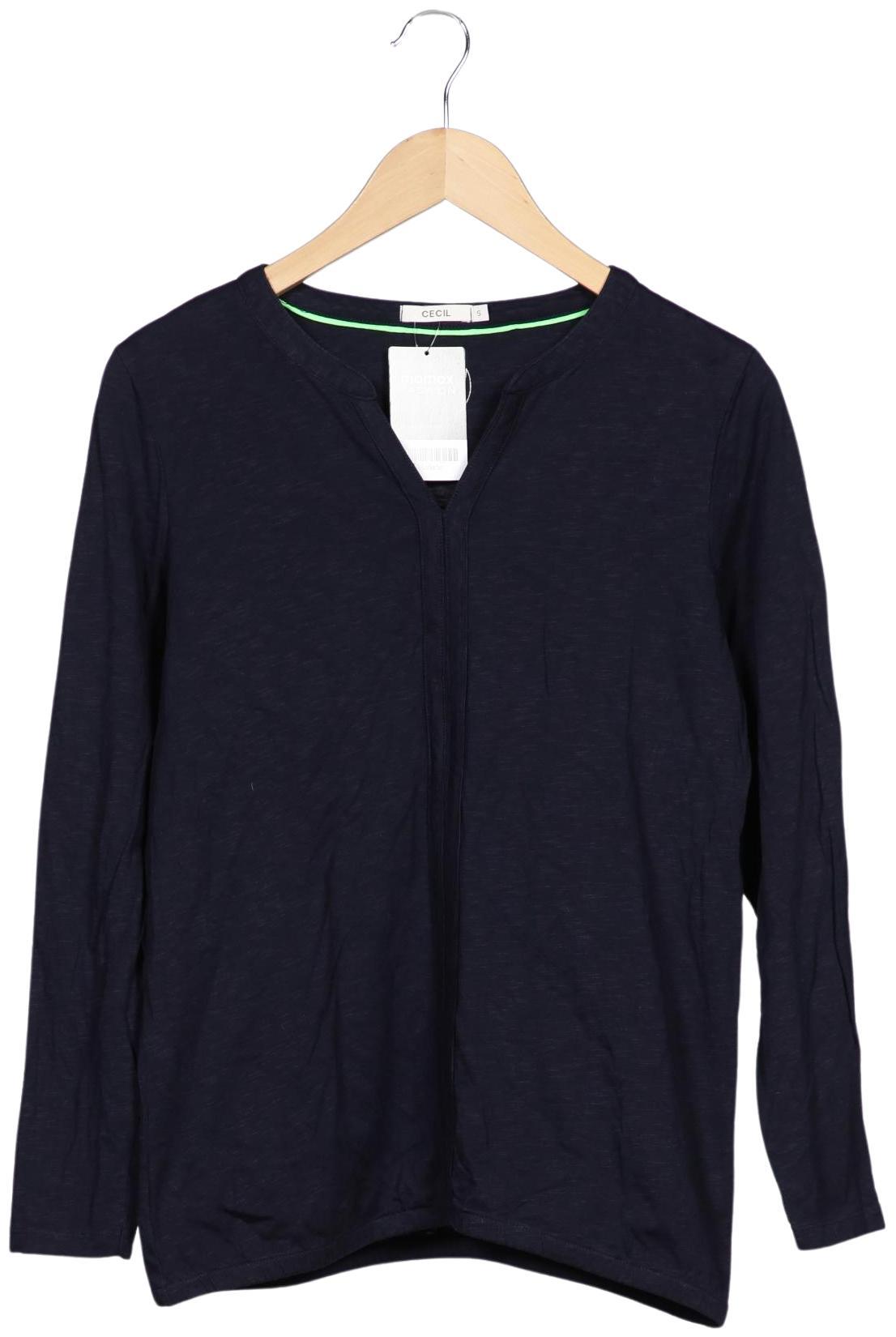 

Cecil Damen Langarmshirt, marineblau, Gr. 36