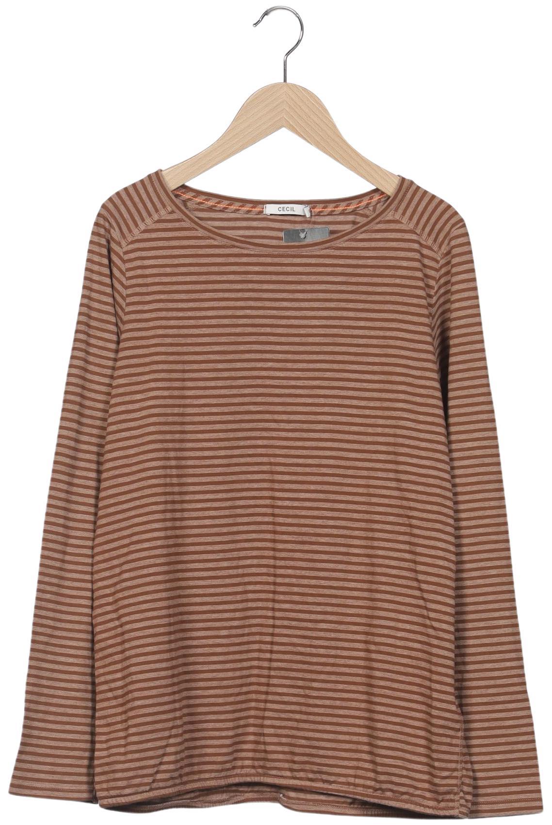 

Cecil Damen Langarmshirt, braun, Gr. 38