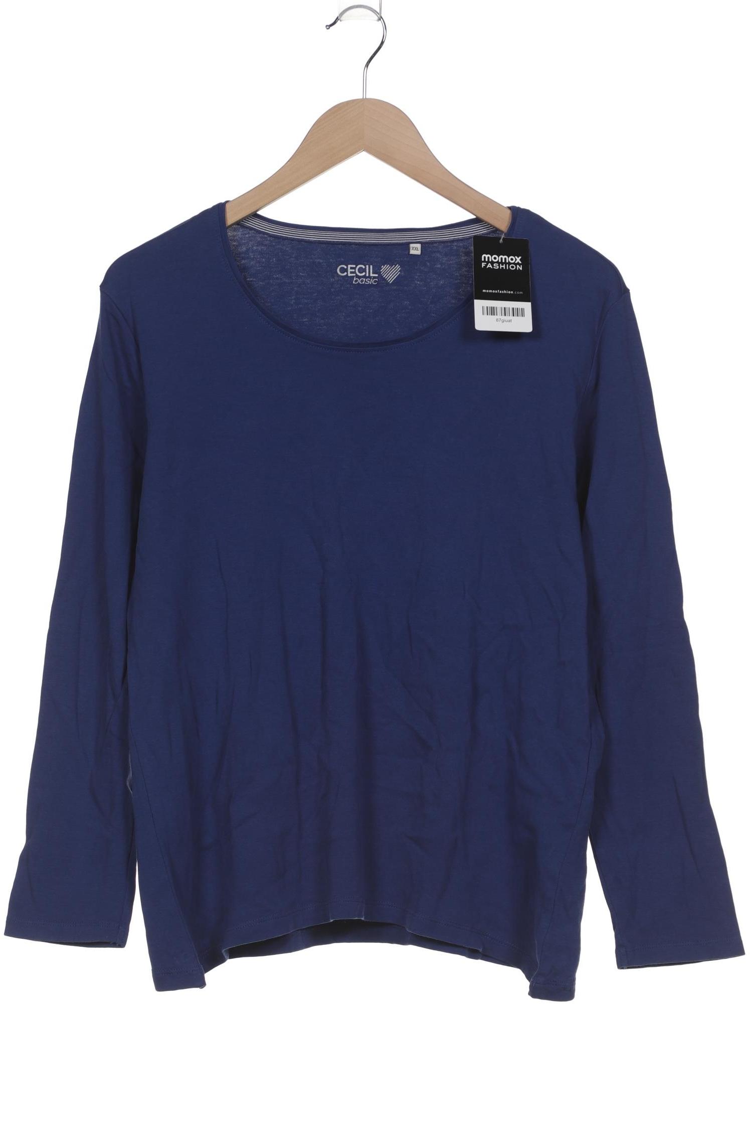 

Cecil Damen Langarmshirt, blau, Gr. 46