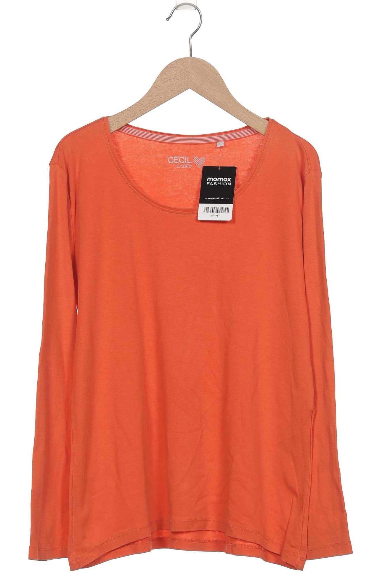 

Cecil Damen Langarmshirt, orange, Gr. 42