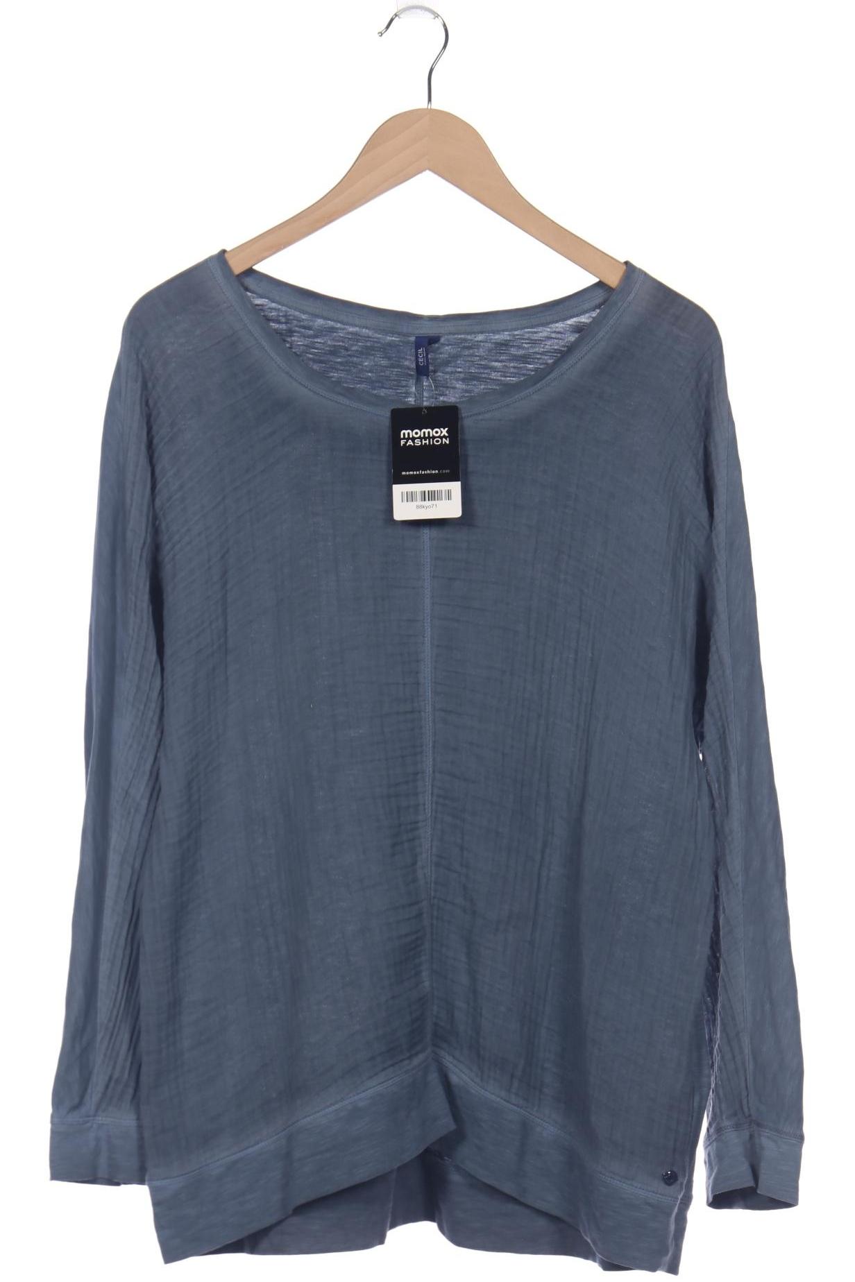 

Cecil Damen Langarmshirt, blau, Gr. 44