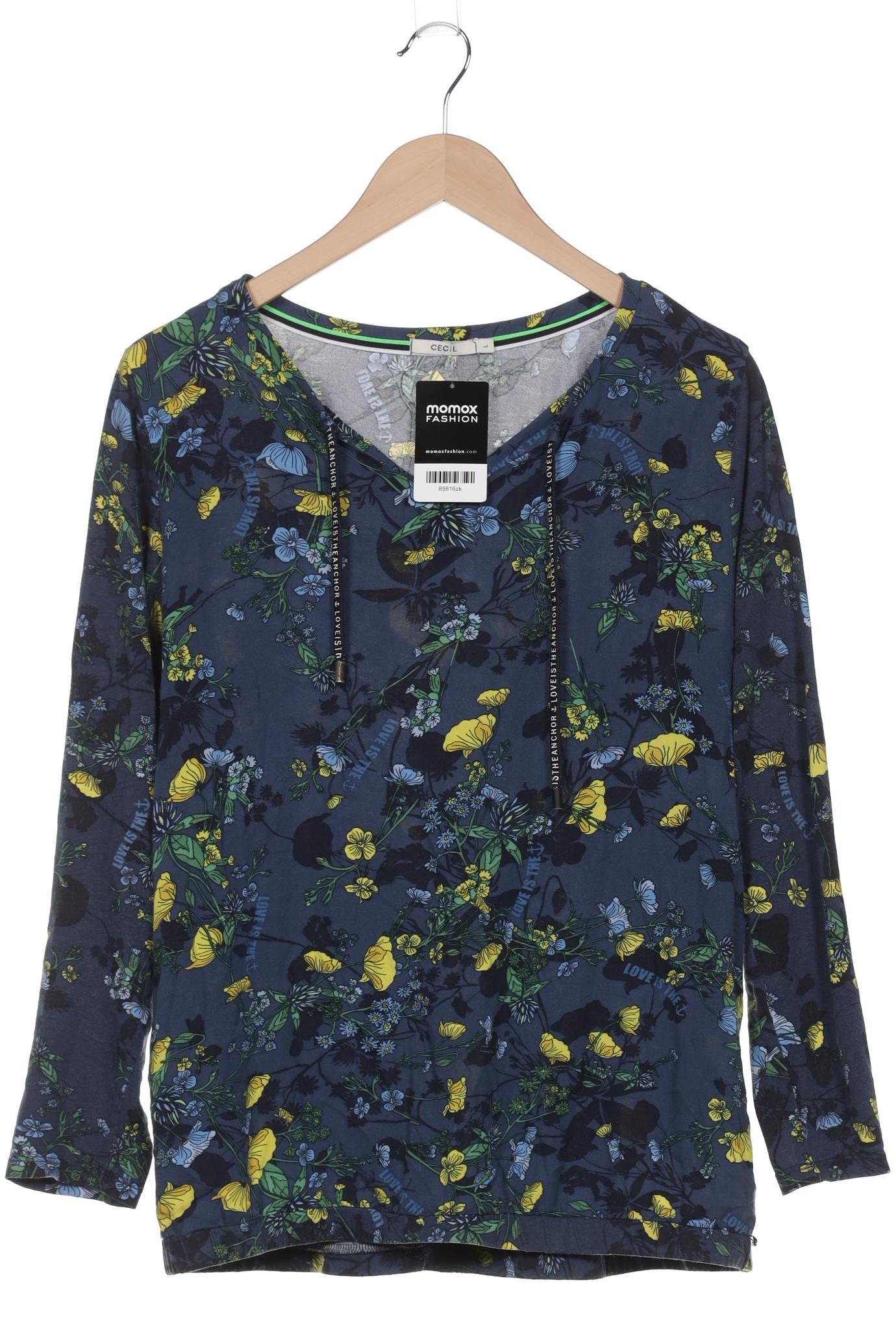 

Cecil Damen Langarmshirt, marineblau, Gr. 42