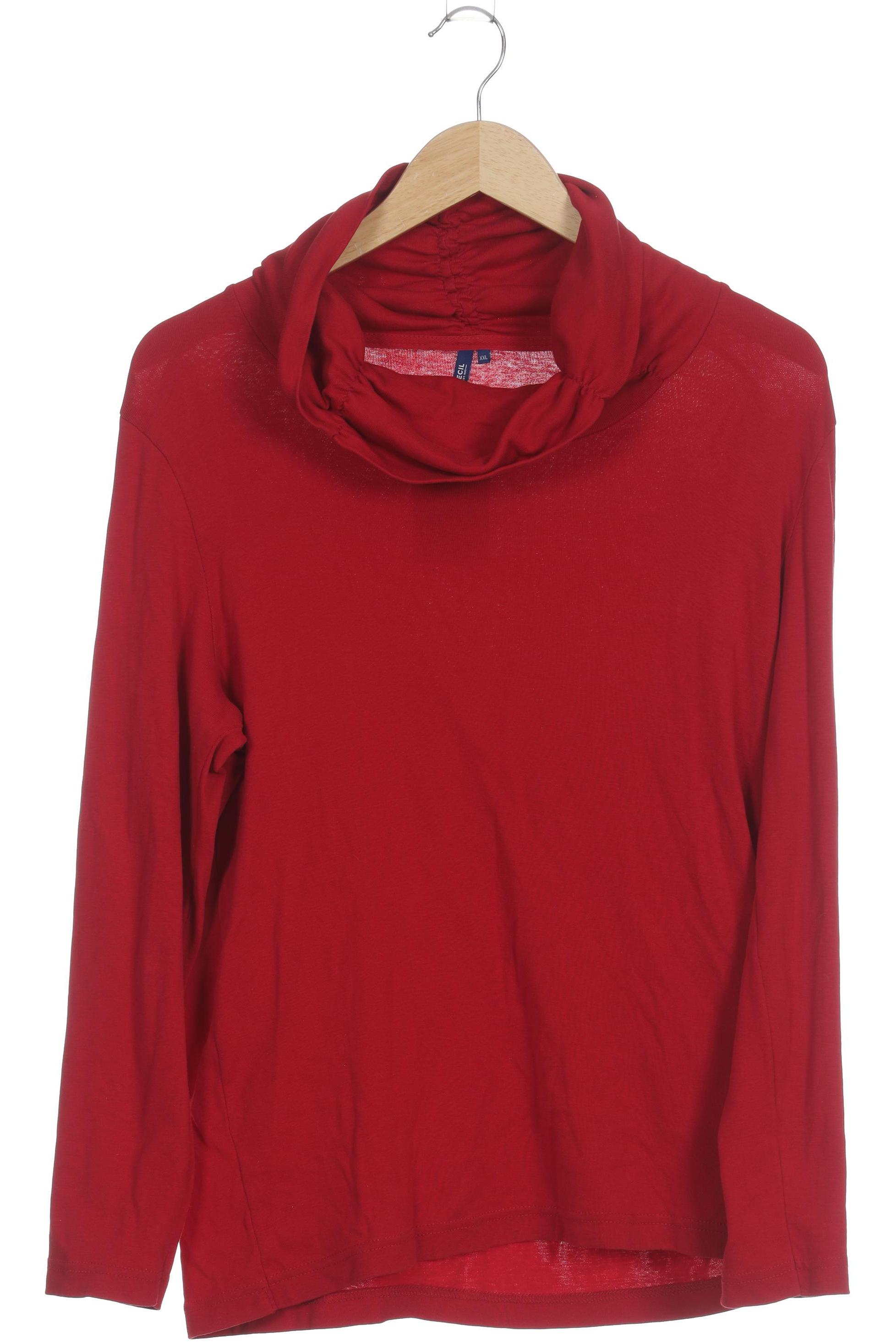 

Cecil Damen Langarmshirt, rot, Gr. 46