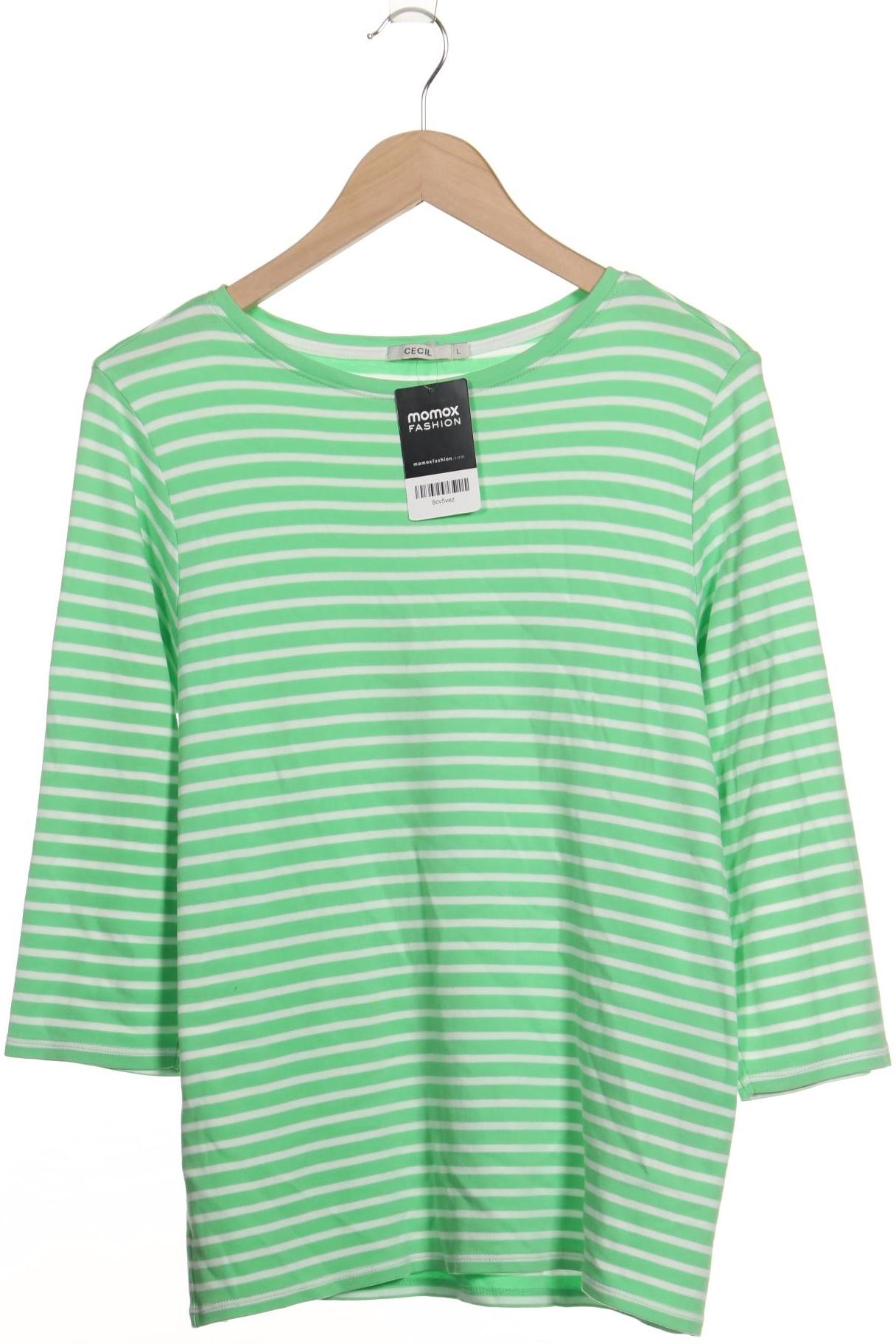 

Cecil Damen Langarmshirt, hellgrün, Gr. 42