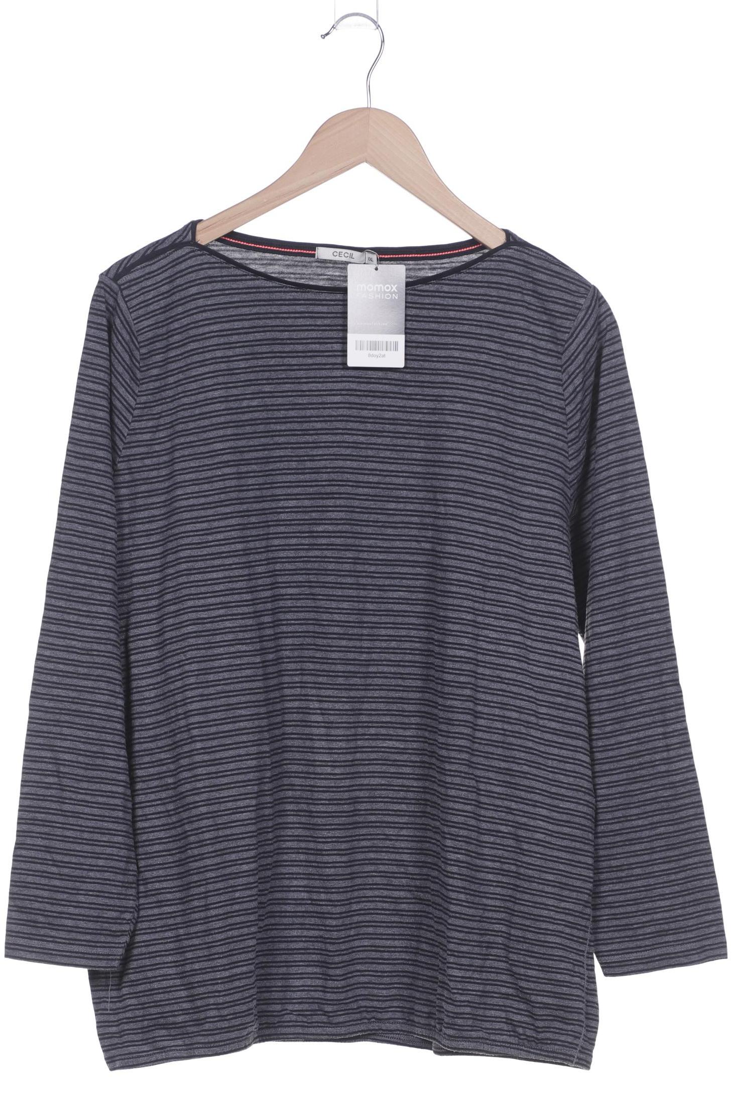 

Cecil Damen Langarmshirt, grau, Gr. 46