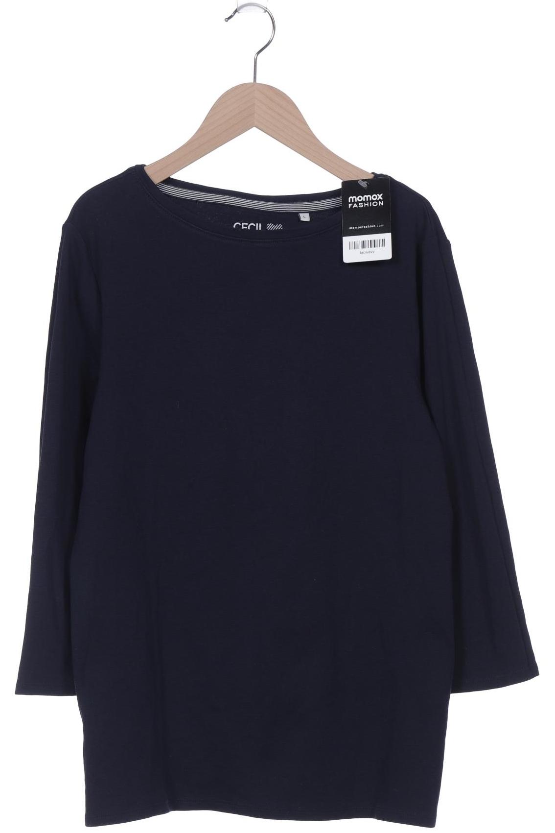 

Cecil Damen Langarmshirt, marineblau, Gr. 42
