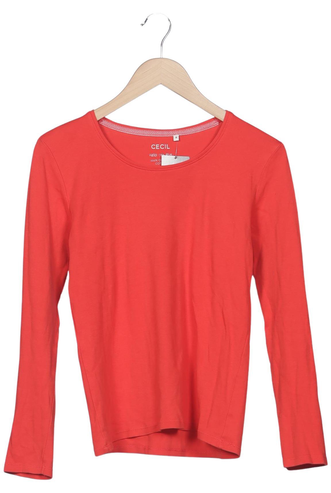 

Cecil Damen Langarmshirt, rot, Gr. 38