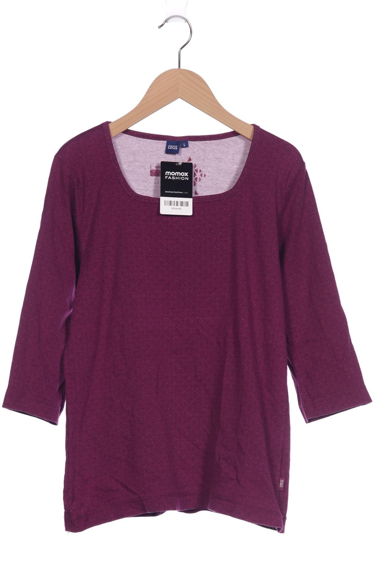 

Cecil Damen Langarmshirt, flieder, Gr. 42