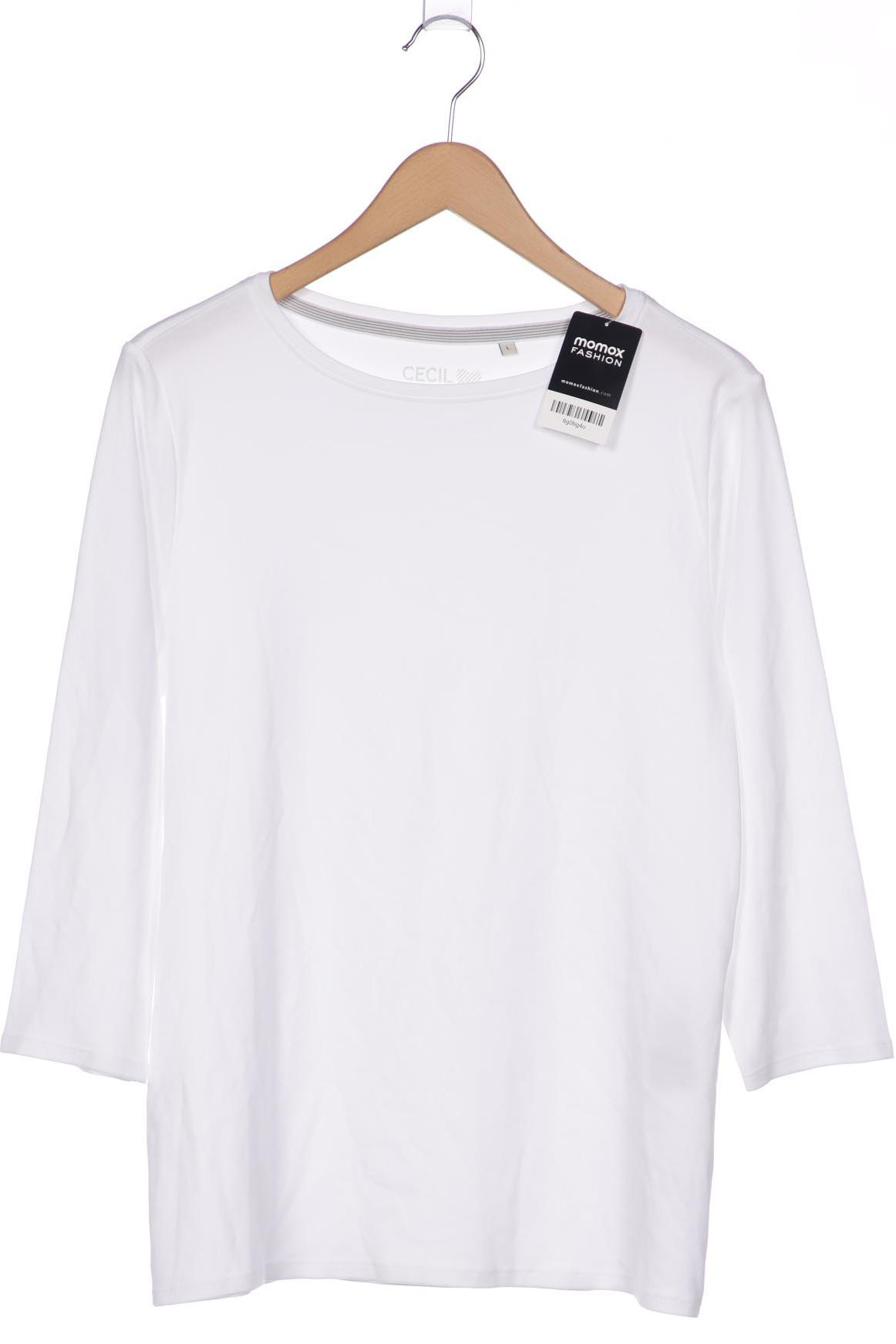 

Cecil Damen Langarmshirt, weiß, Gr. 42