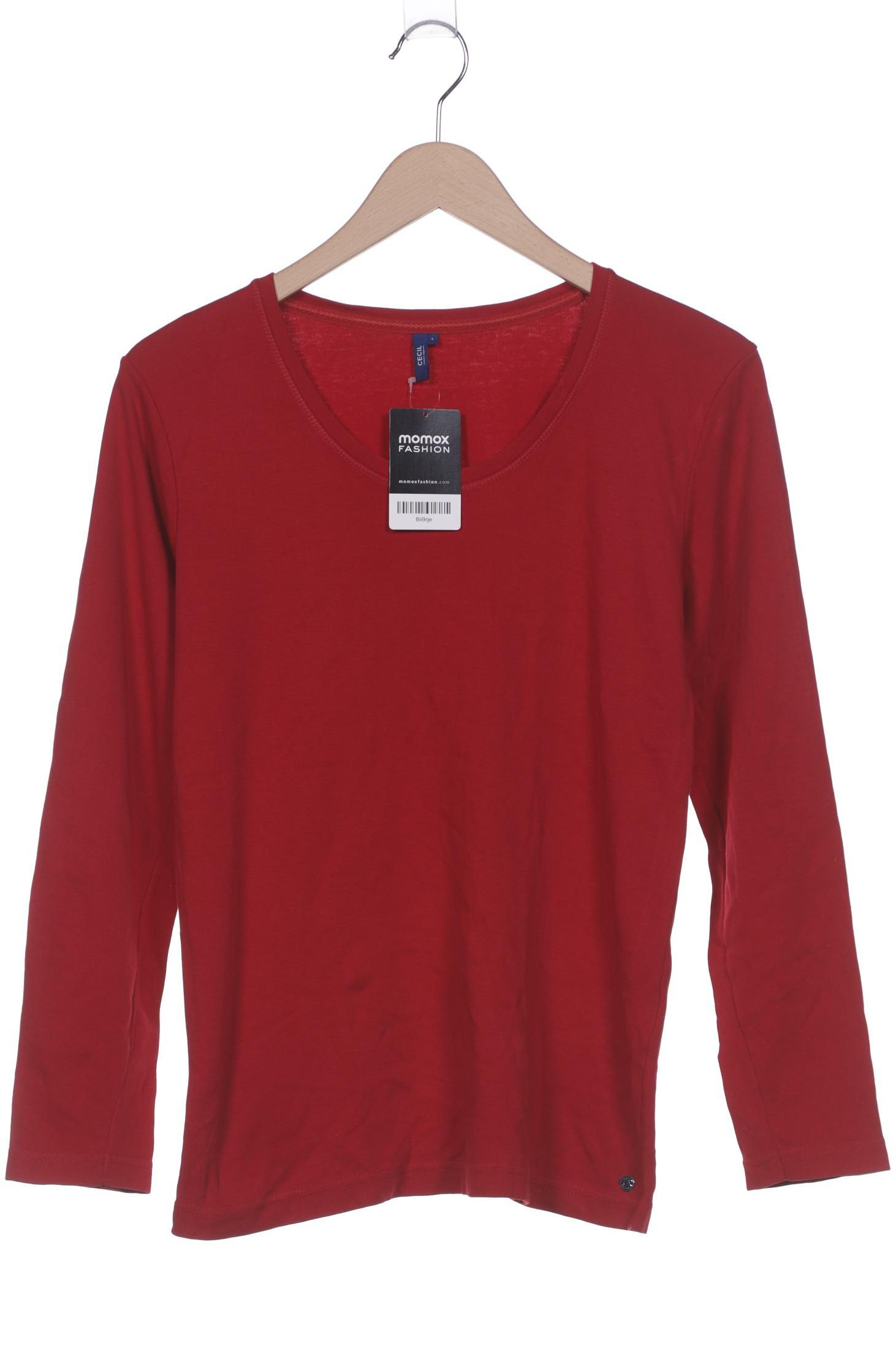 

Cecil Damen Langarmshirt, rot, Gr. 42