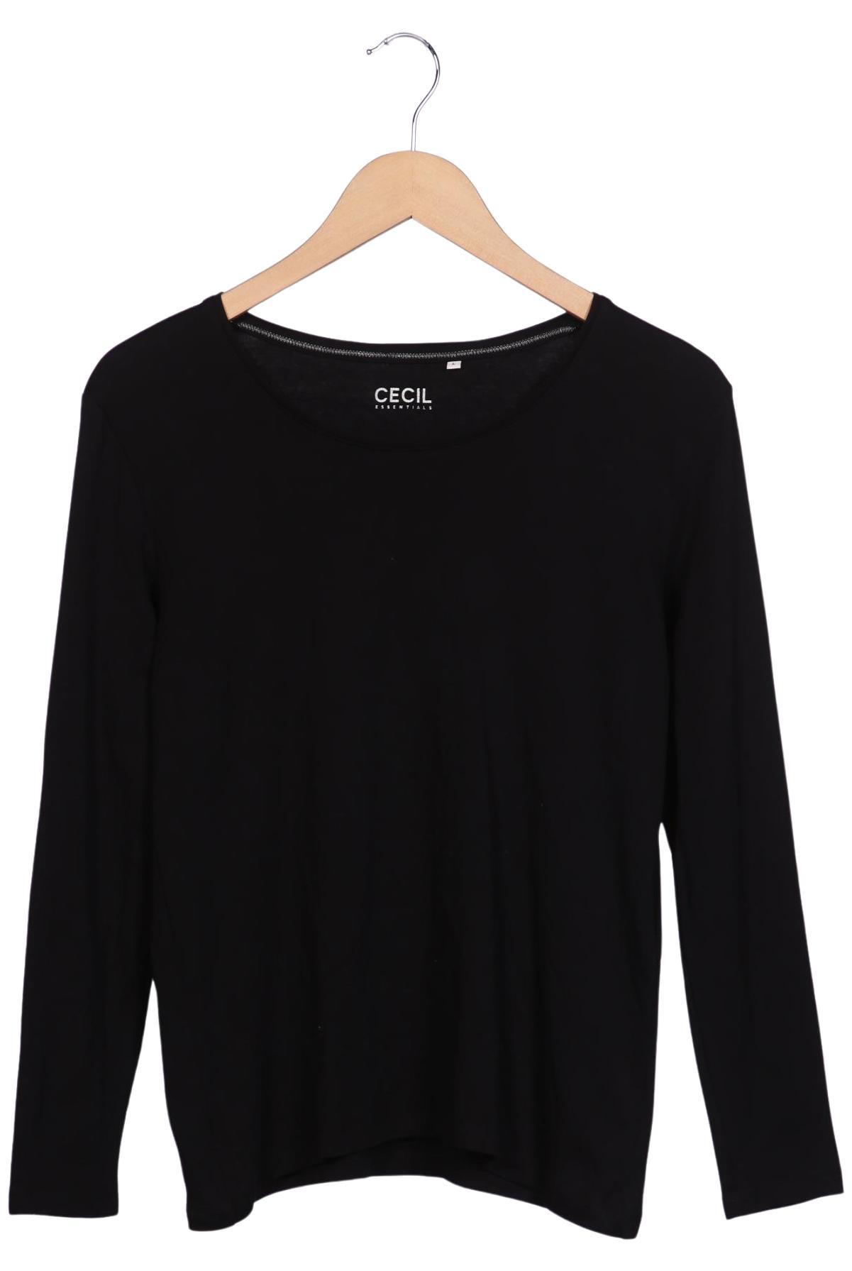 

Cecil Damen Langarmshirt, schwarz, Gr. 42