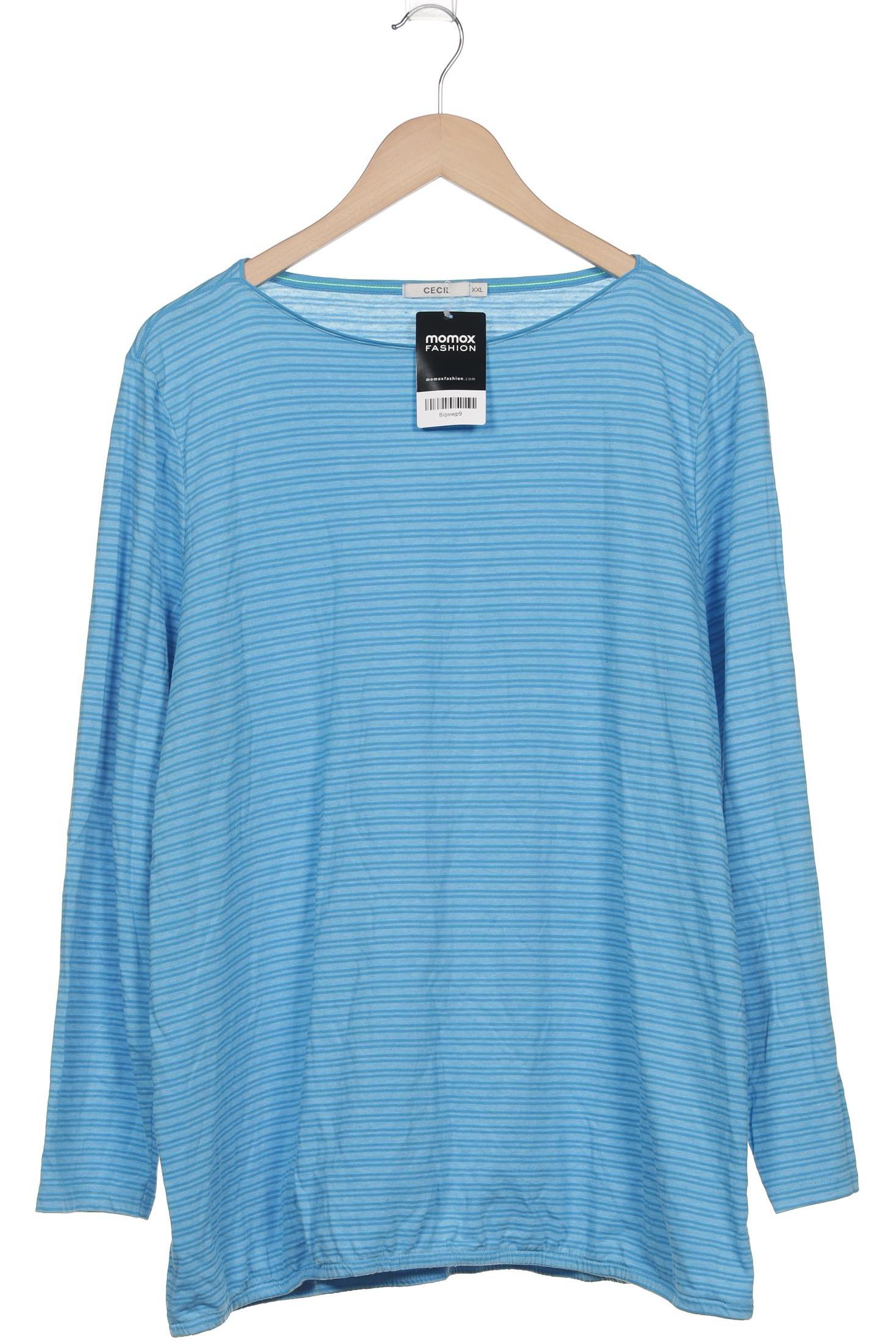 

Cecil Damen Langarmshirt, blau, Gr. 46