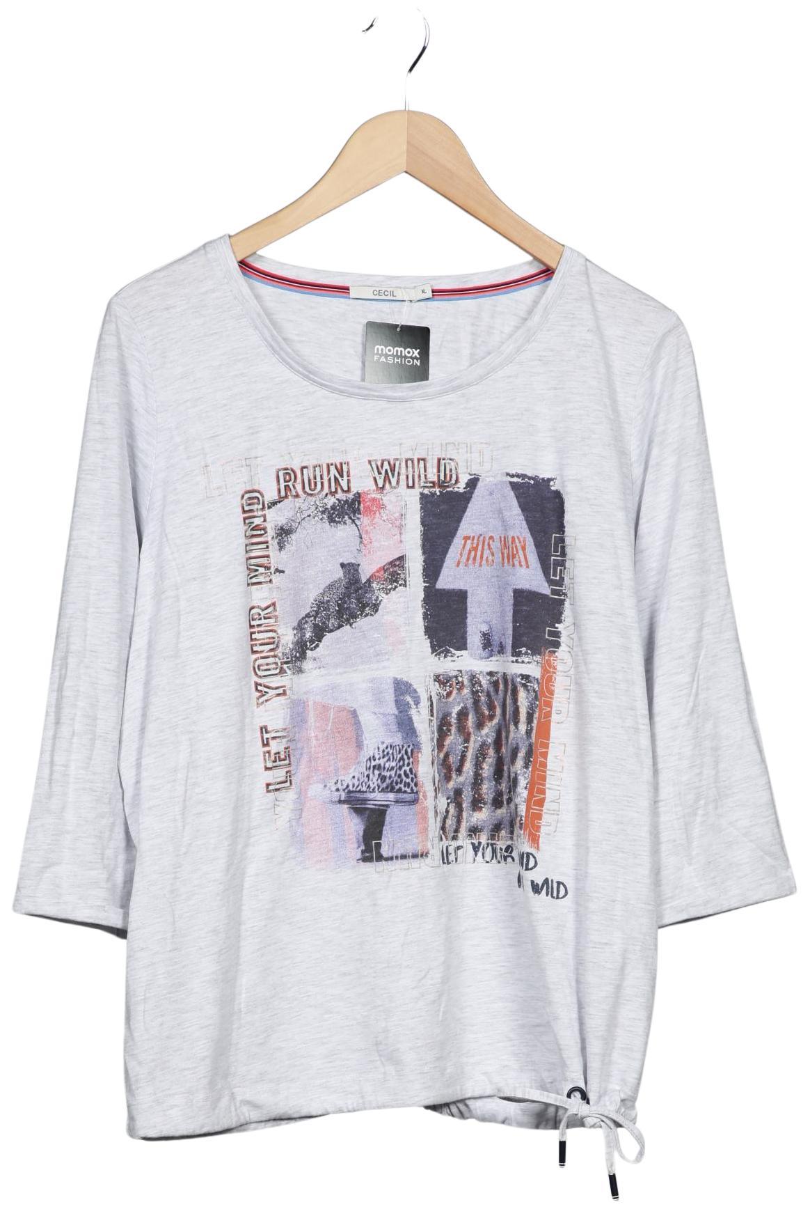 

Cecil Damen Langarmshirt, grau, Gr. 44