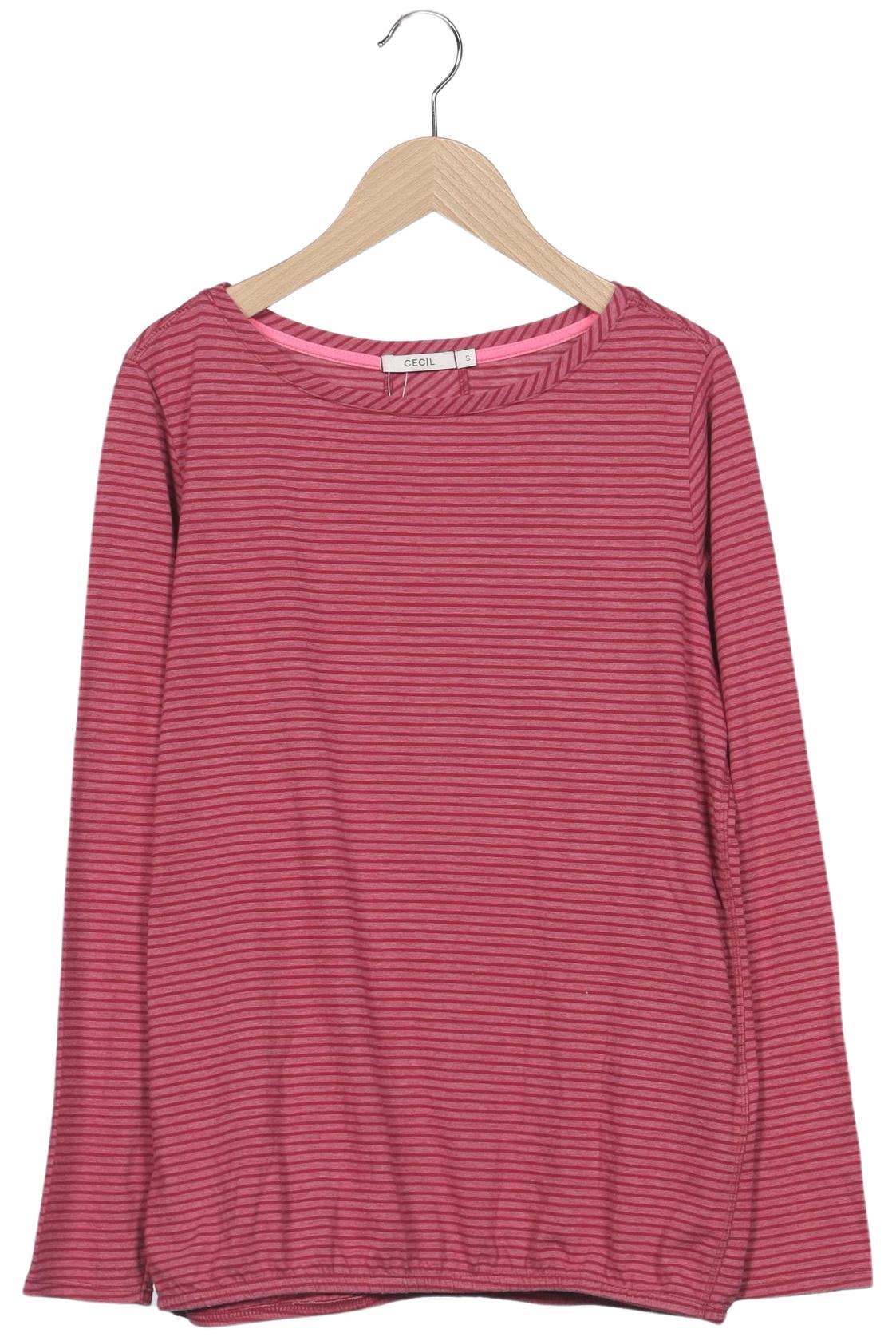 

Cecil Damen Langarmshirt, pink, Gr. 36