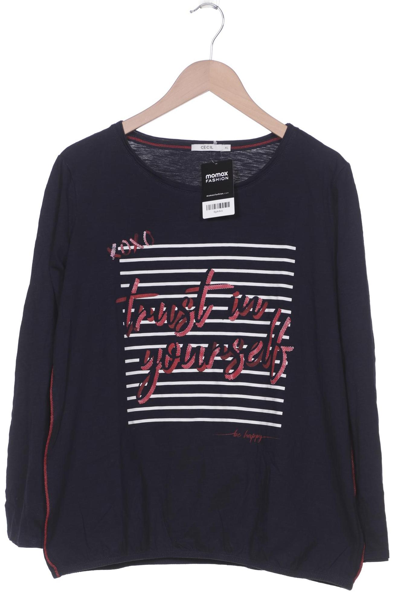 

CECIL Damen Langarmshirt, marineblau