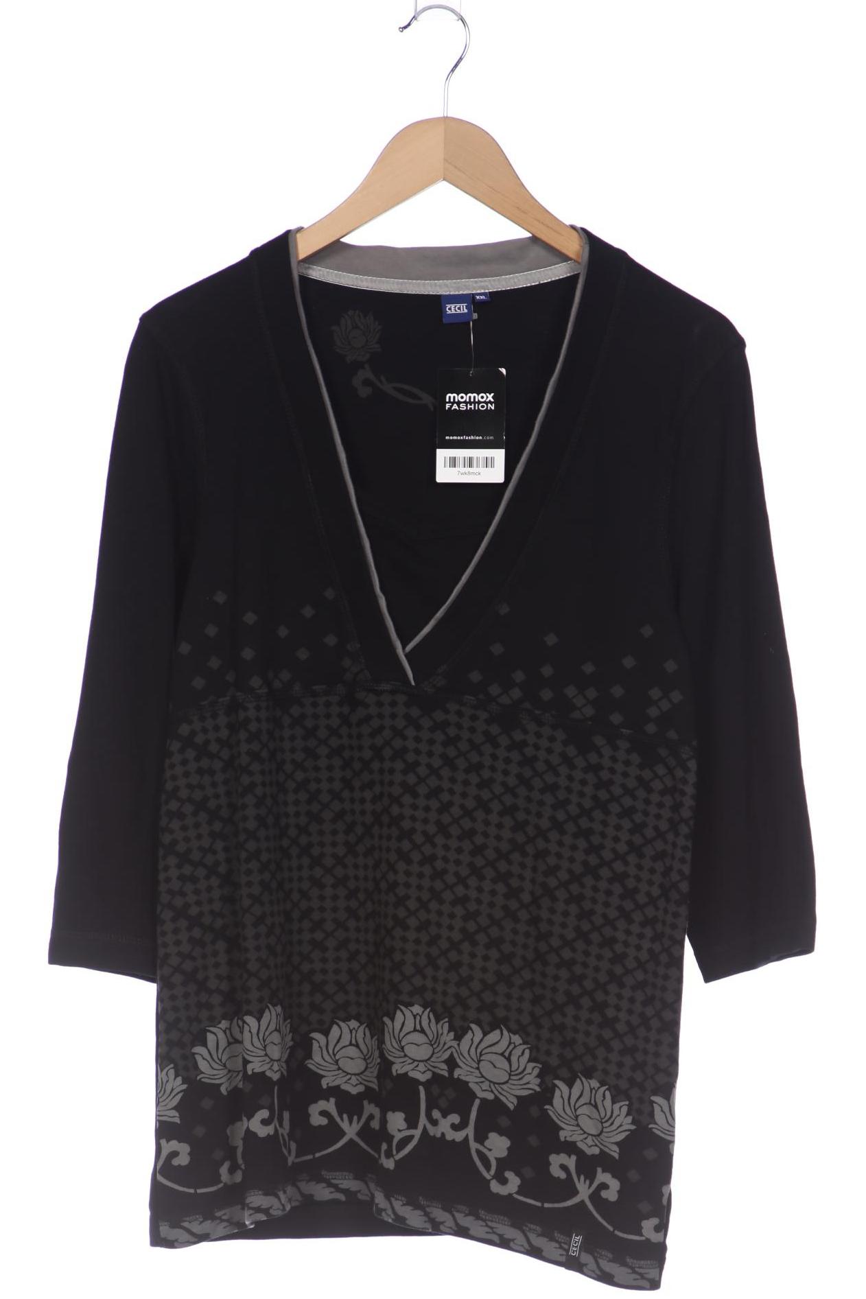 

Cecil Damen Langarmshirt, schwarz, Gr. 46