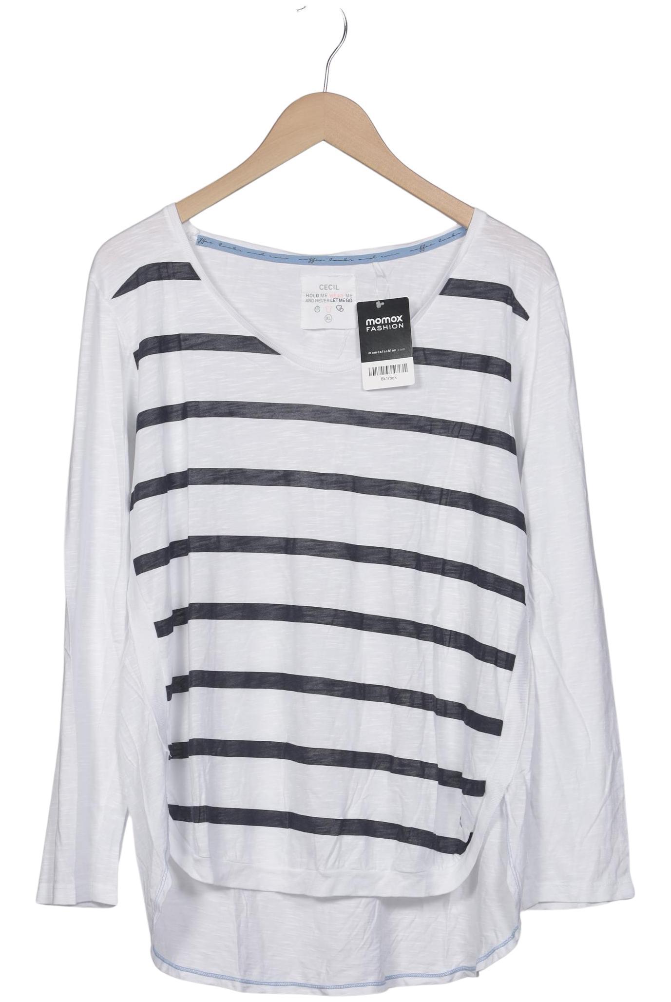 

Cecil Damen Langarmshirt, weiß, Gr. 44