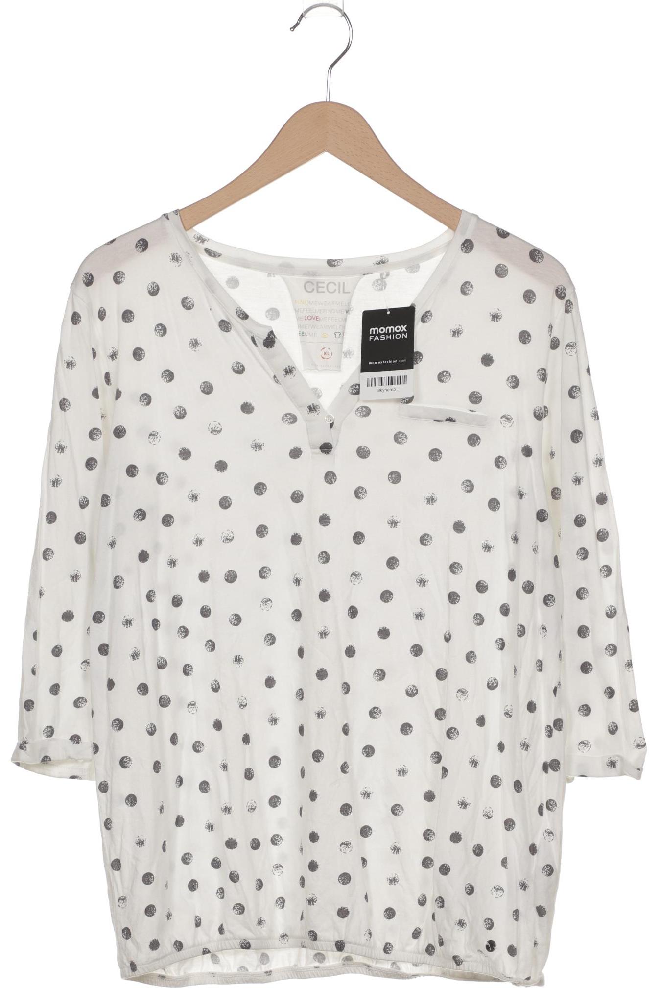 

Cecil Damen Langarmshirt, weiß, Gr. 44