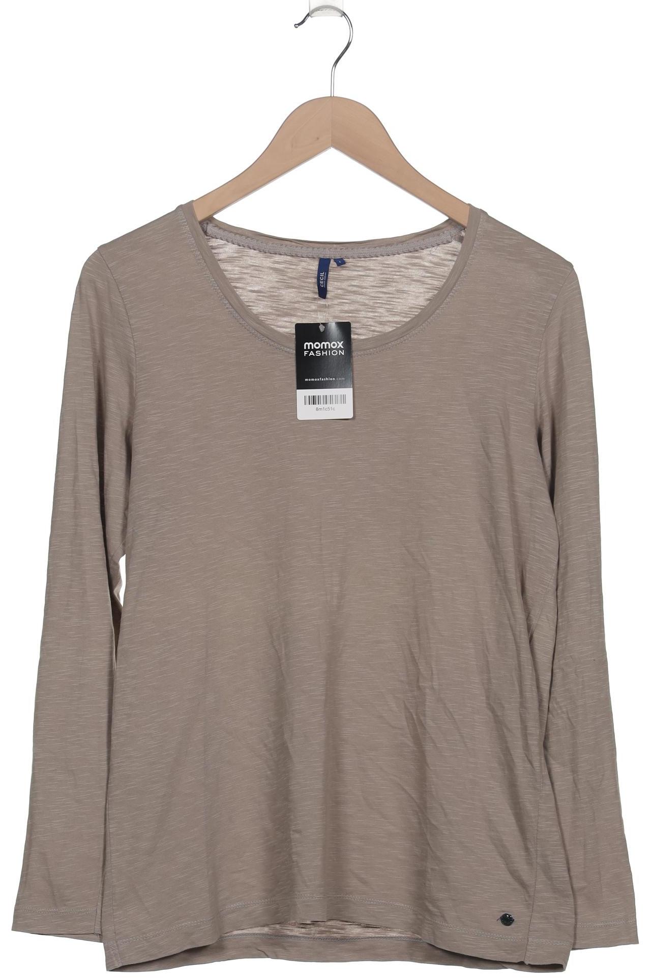 

Cecil Damen Langarmshirt, beige, Gr. 42