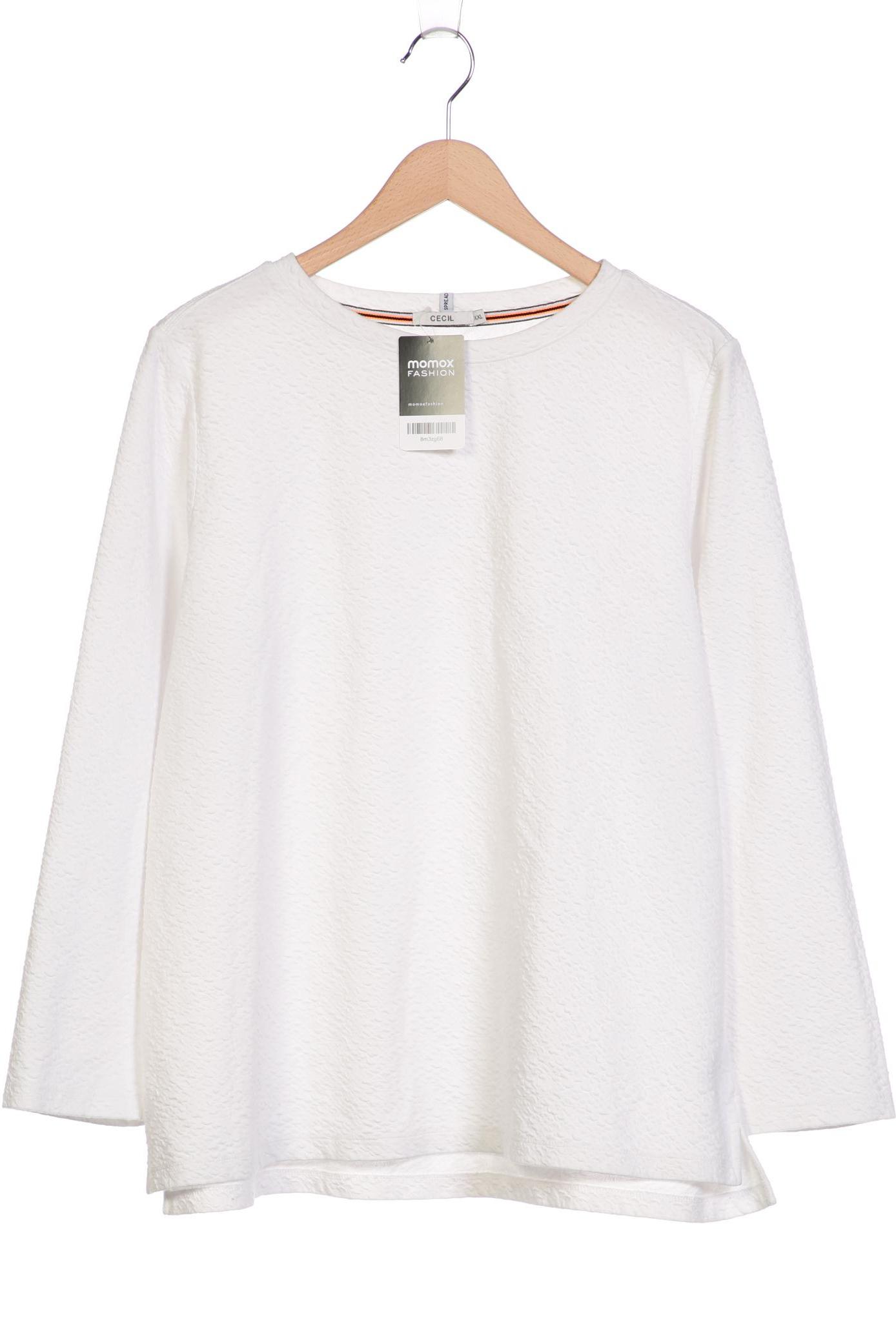 

Cecil Damen Langarmshirt, weiß, Gr. 46