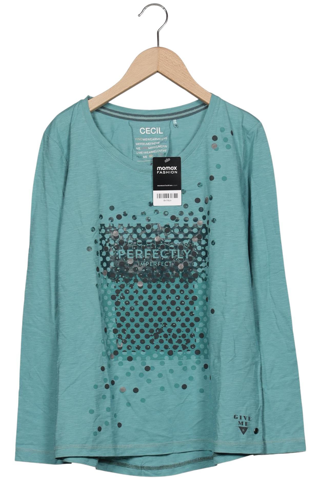 

Cecil Damen Langarmshirt, türkis, Gr. 38
