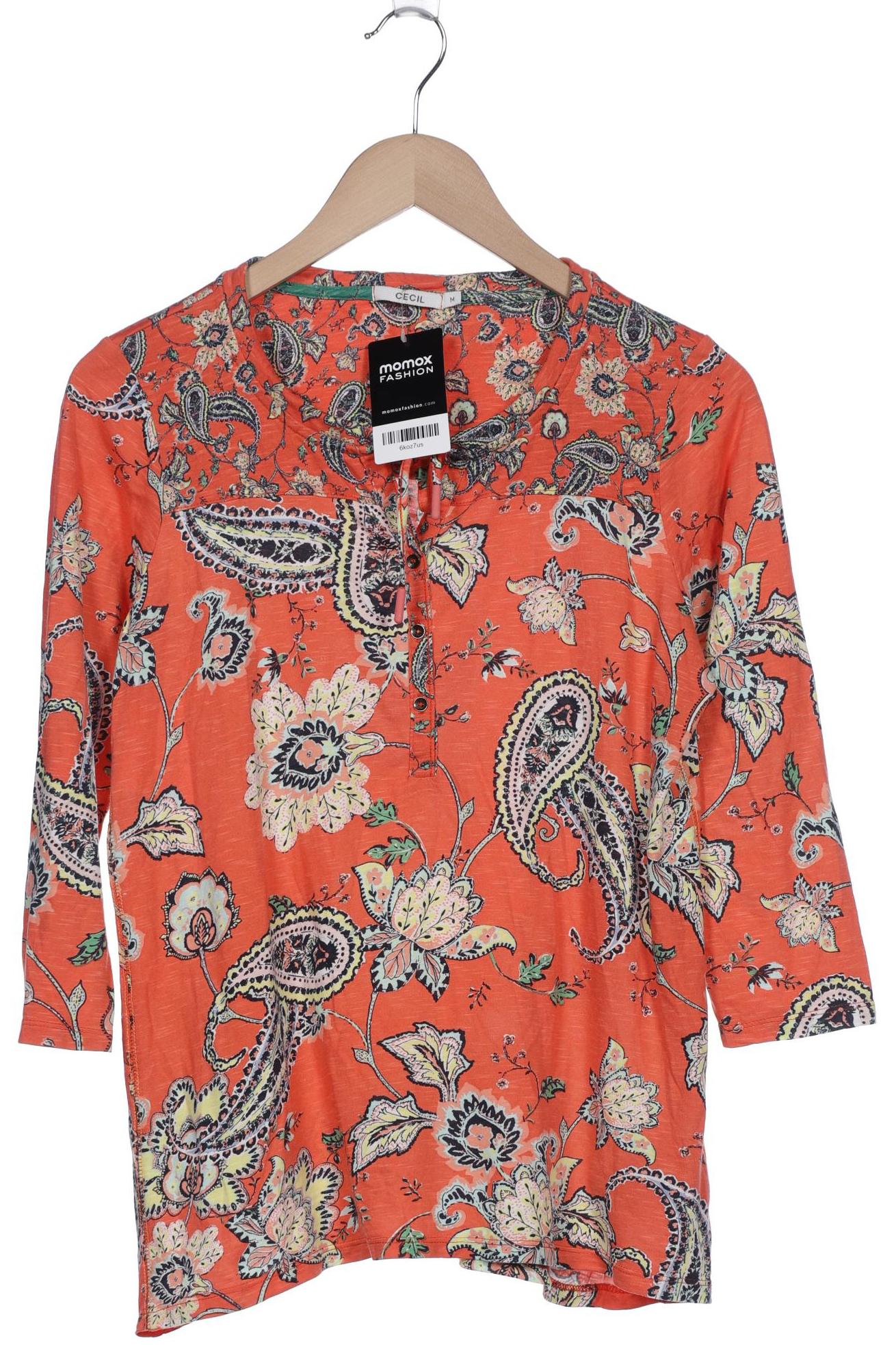

Cecil Damen Langarmshirt, orange, Gr. 38