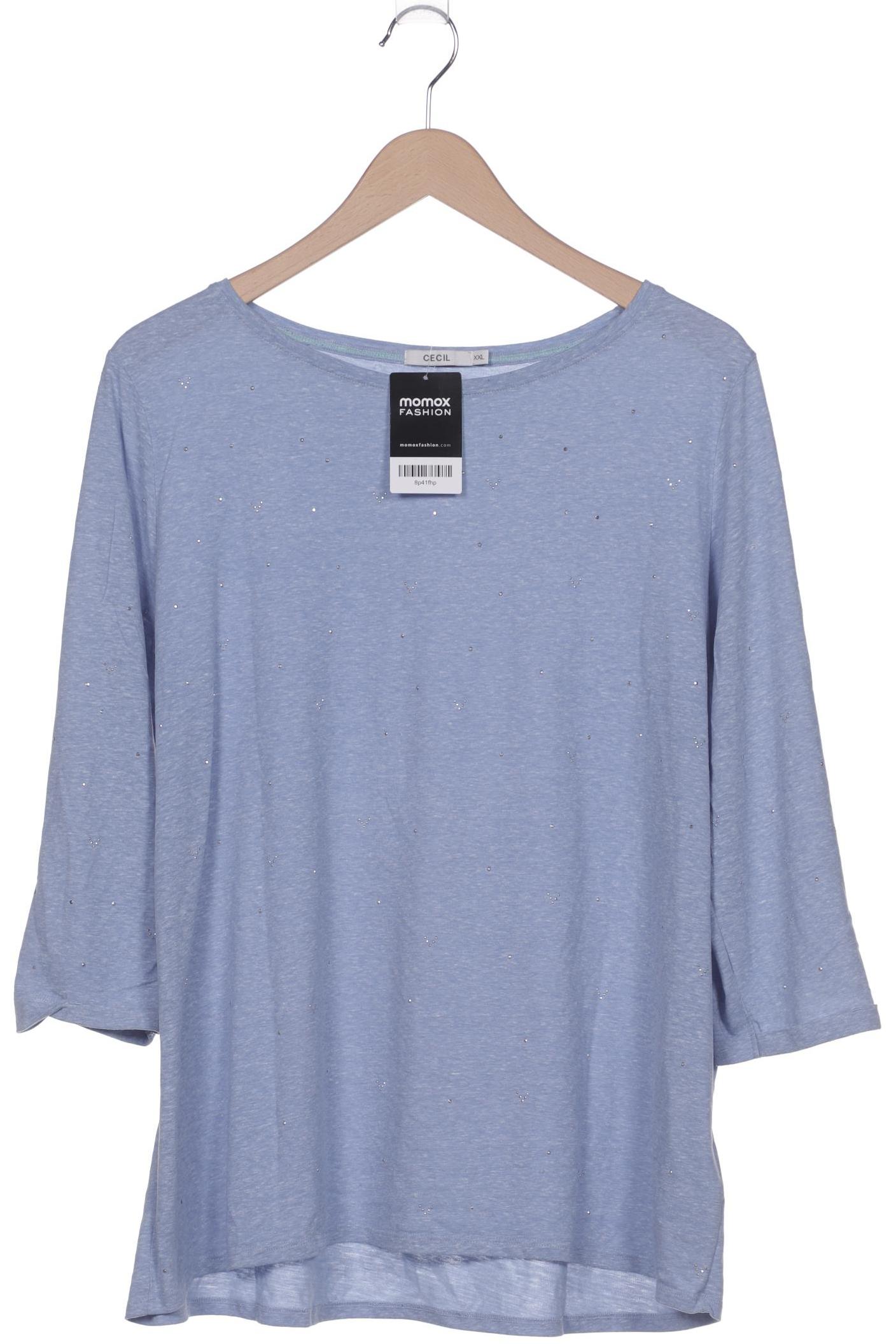

Cecil Damen Langarmshirt, hellblau, Gr. 46